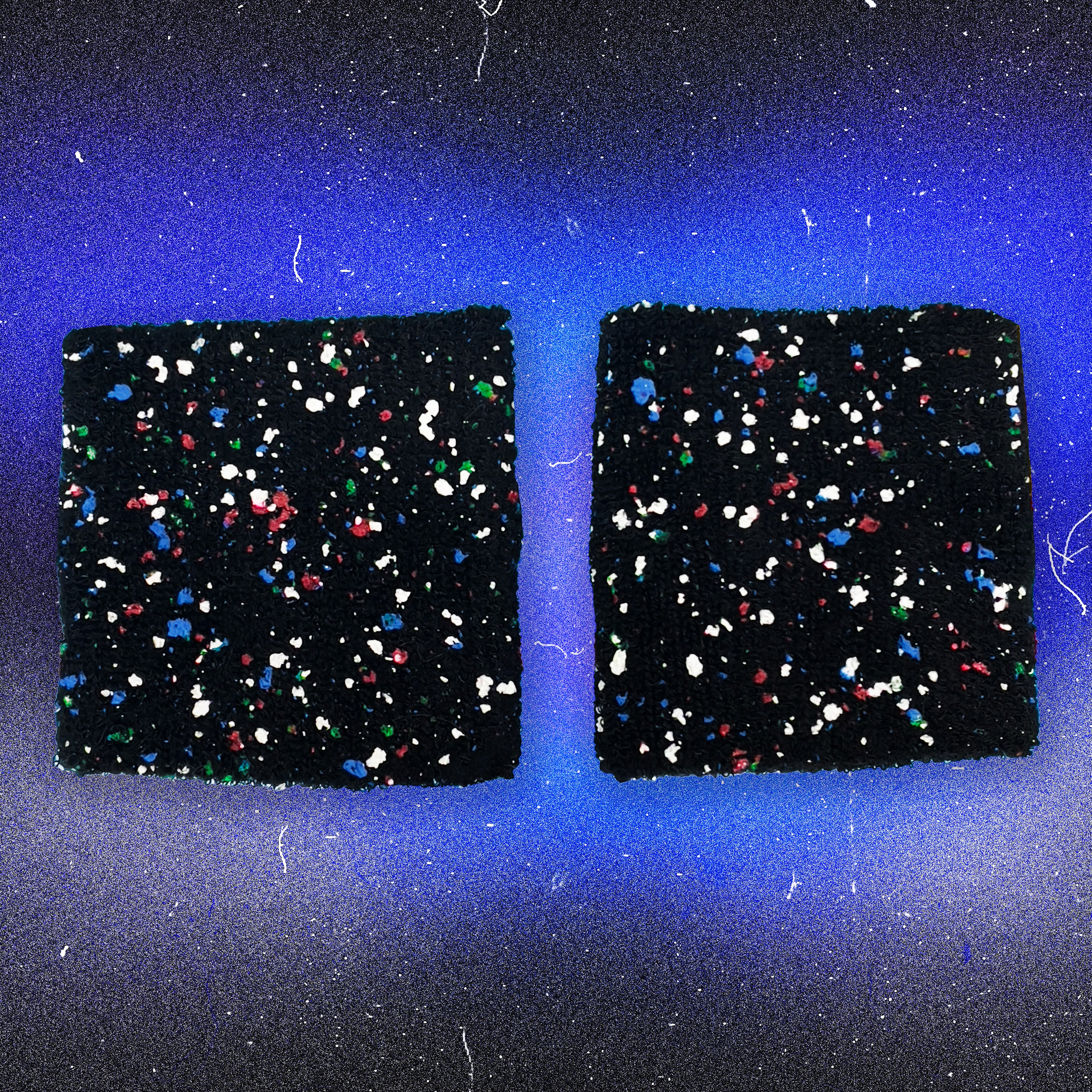 Retro Glow-in-the-Dark Splatter Wrist Band Set - Image 2
