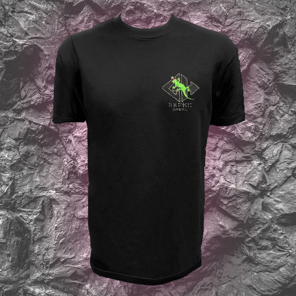 Gecko Rock Logo '88 Black Beach Tee - Image 2