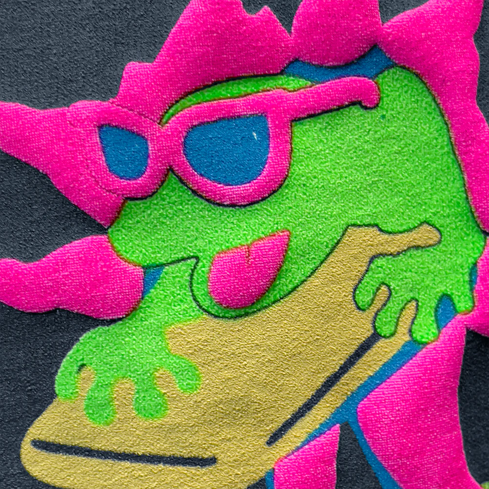 Gecko Surf Team 1989 Neon Green (Single Stitch) - Image 3