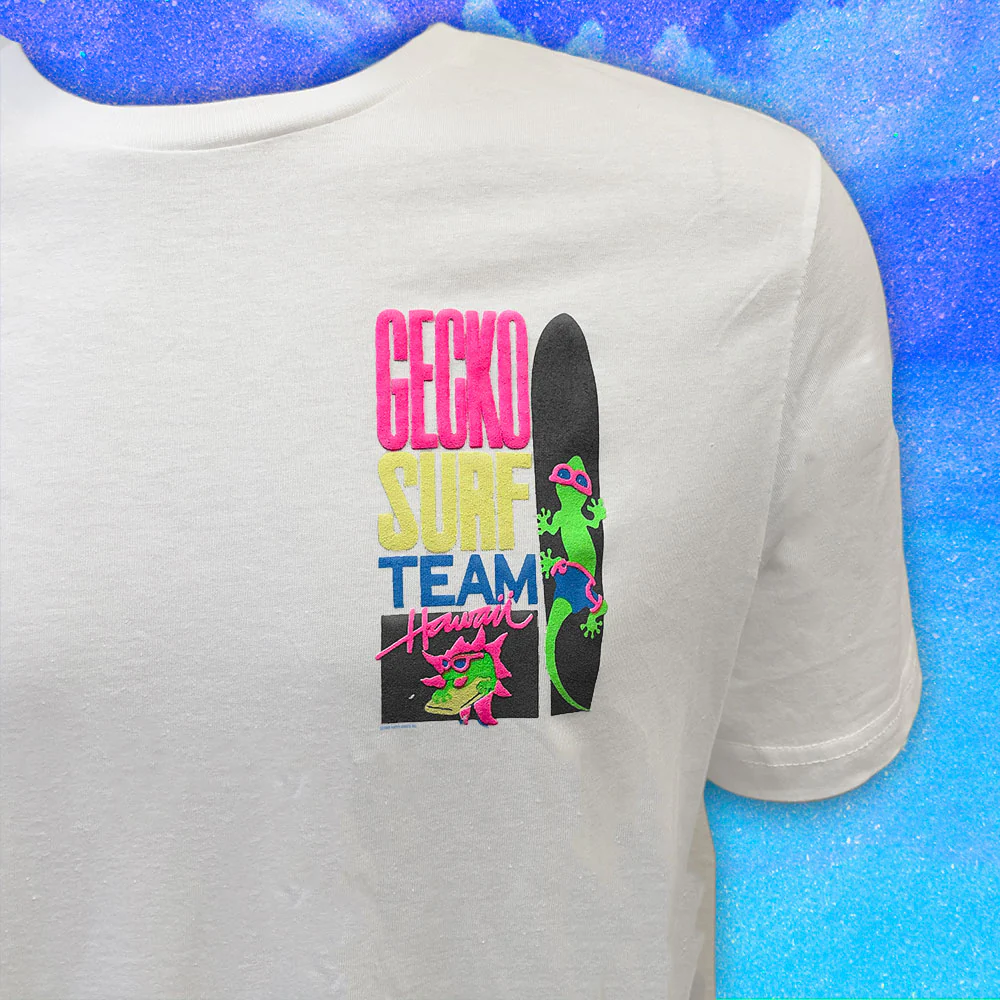 Gecko Surf Team '89 Classic White Beach Tee - Image 5