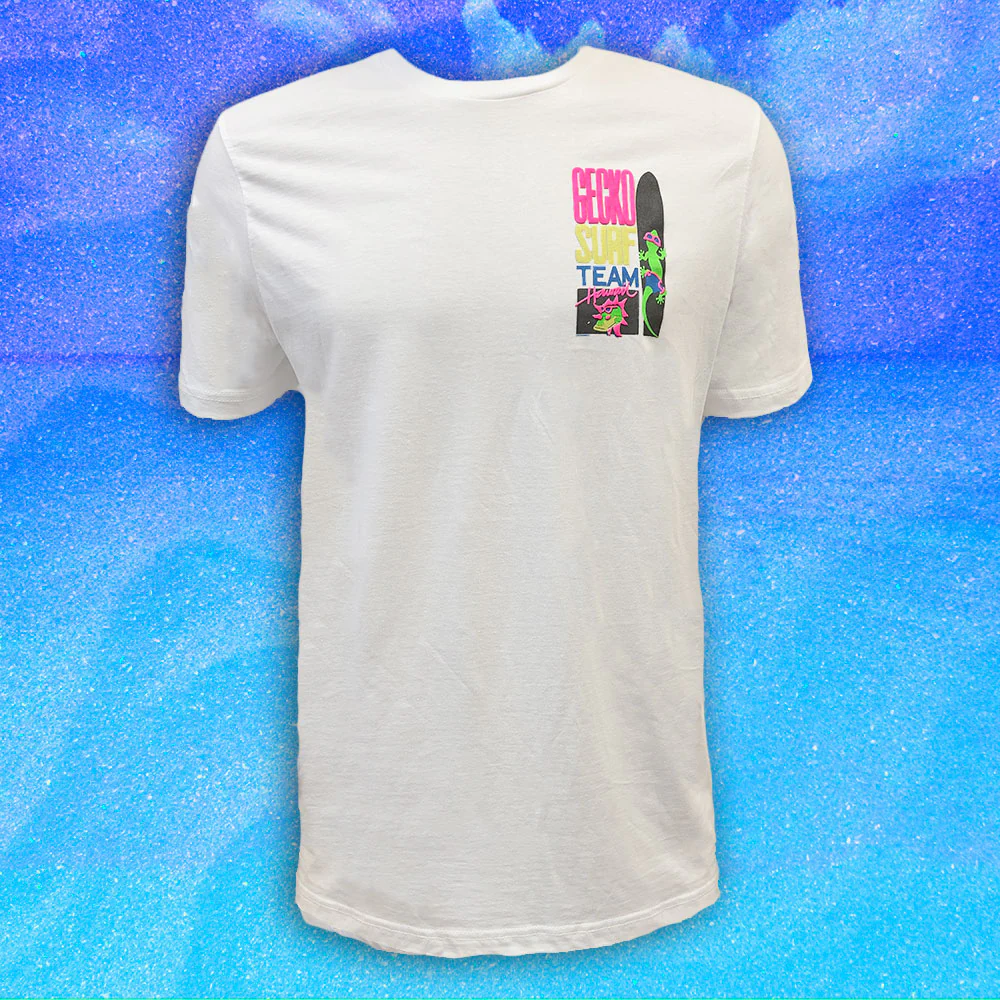 Gecko Surf Team '89 Classic White Beach Tee - Image 7
