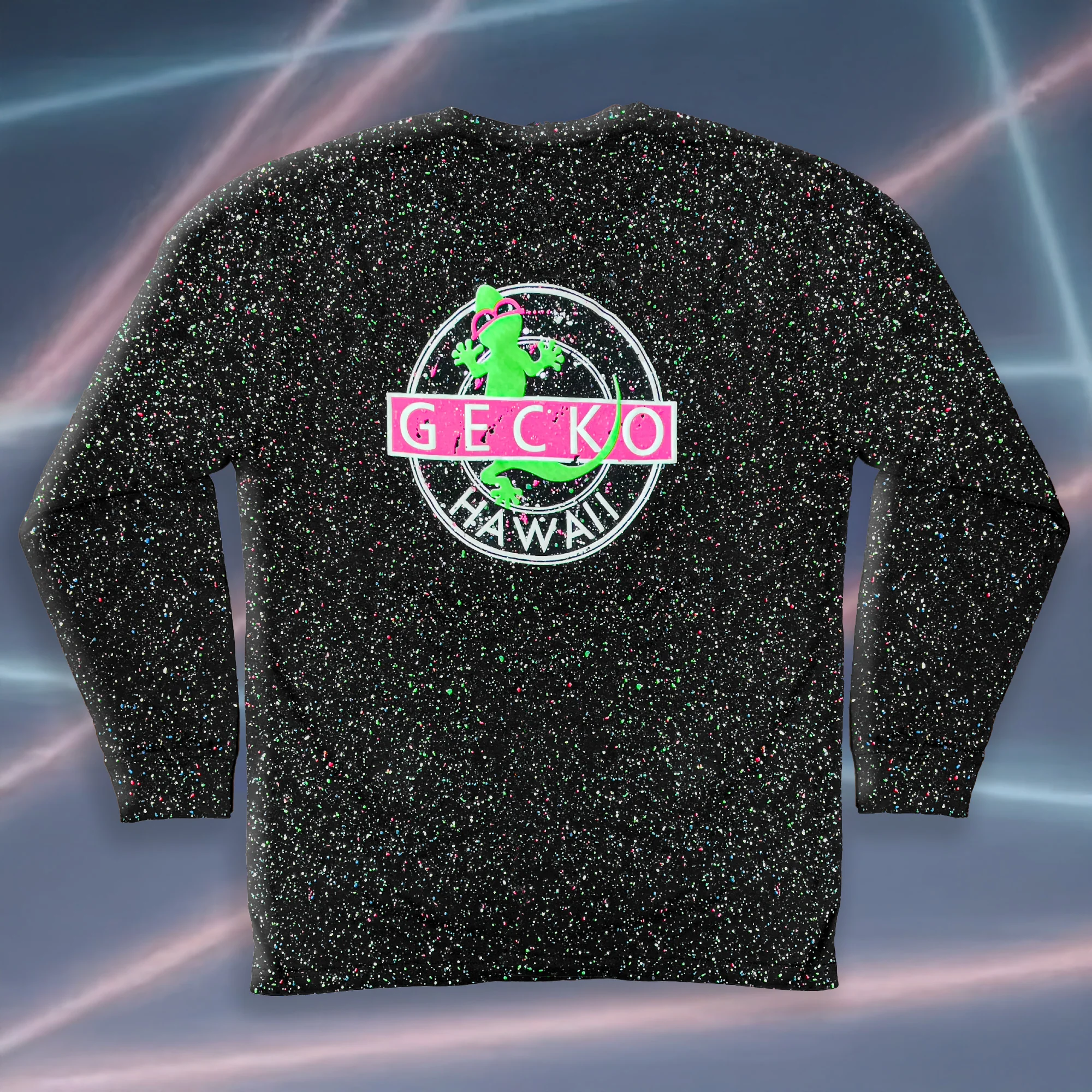 Gecko Vinyl Glow In The Dark Splatter Long Sleeve