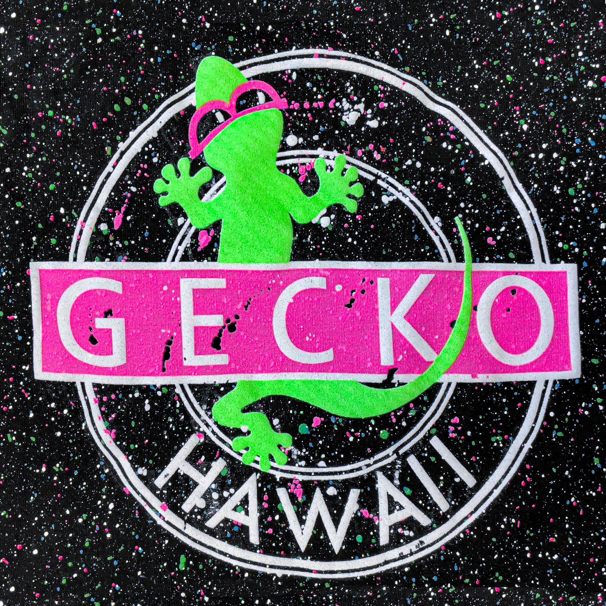 Gecko Vinyl Glow In The Dark Splatter Long Sleeve - Image 4