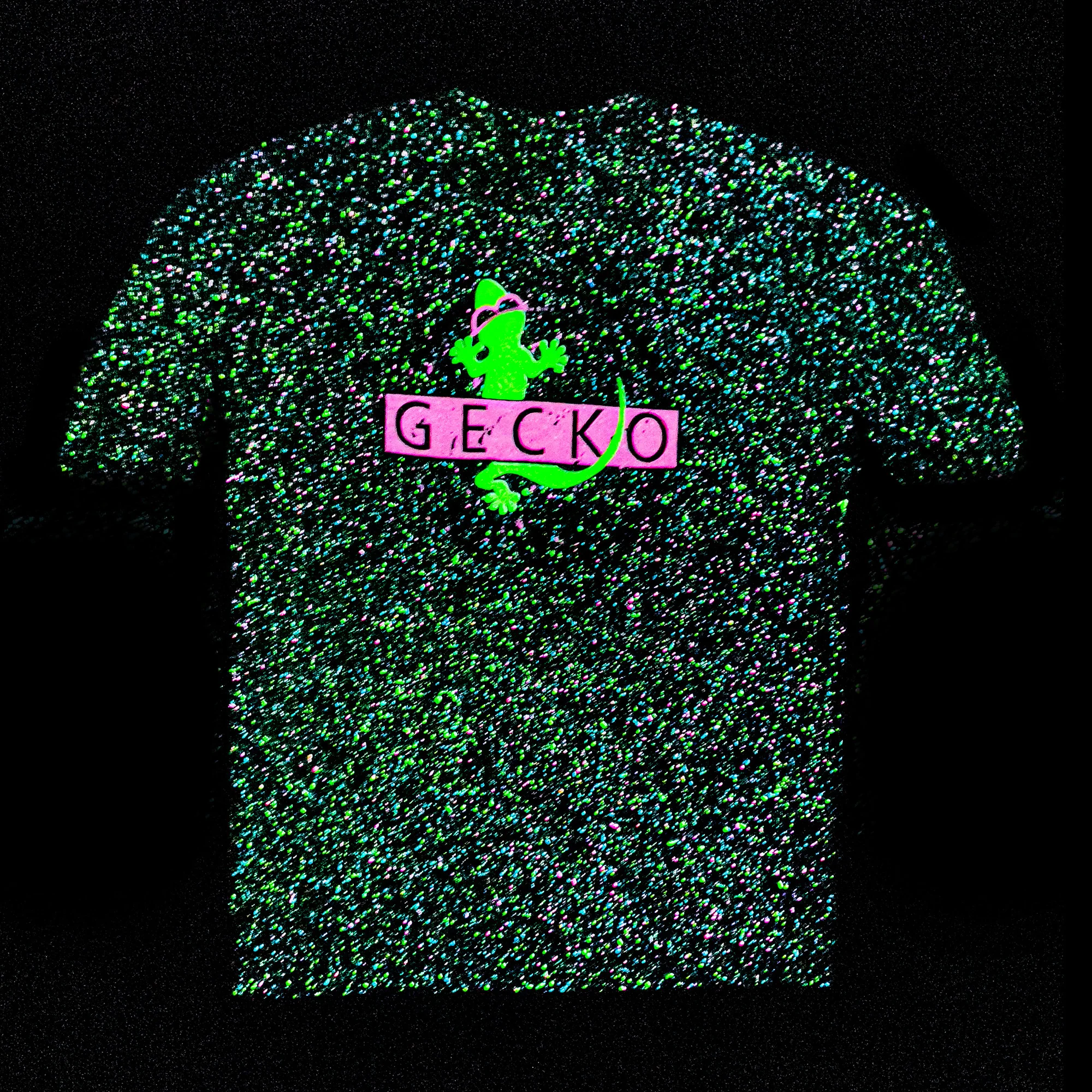 1980's Original & Iconic Tee -- Gecko Vinyl With Glow In The Dark Splatter - Image 2