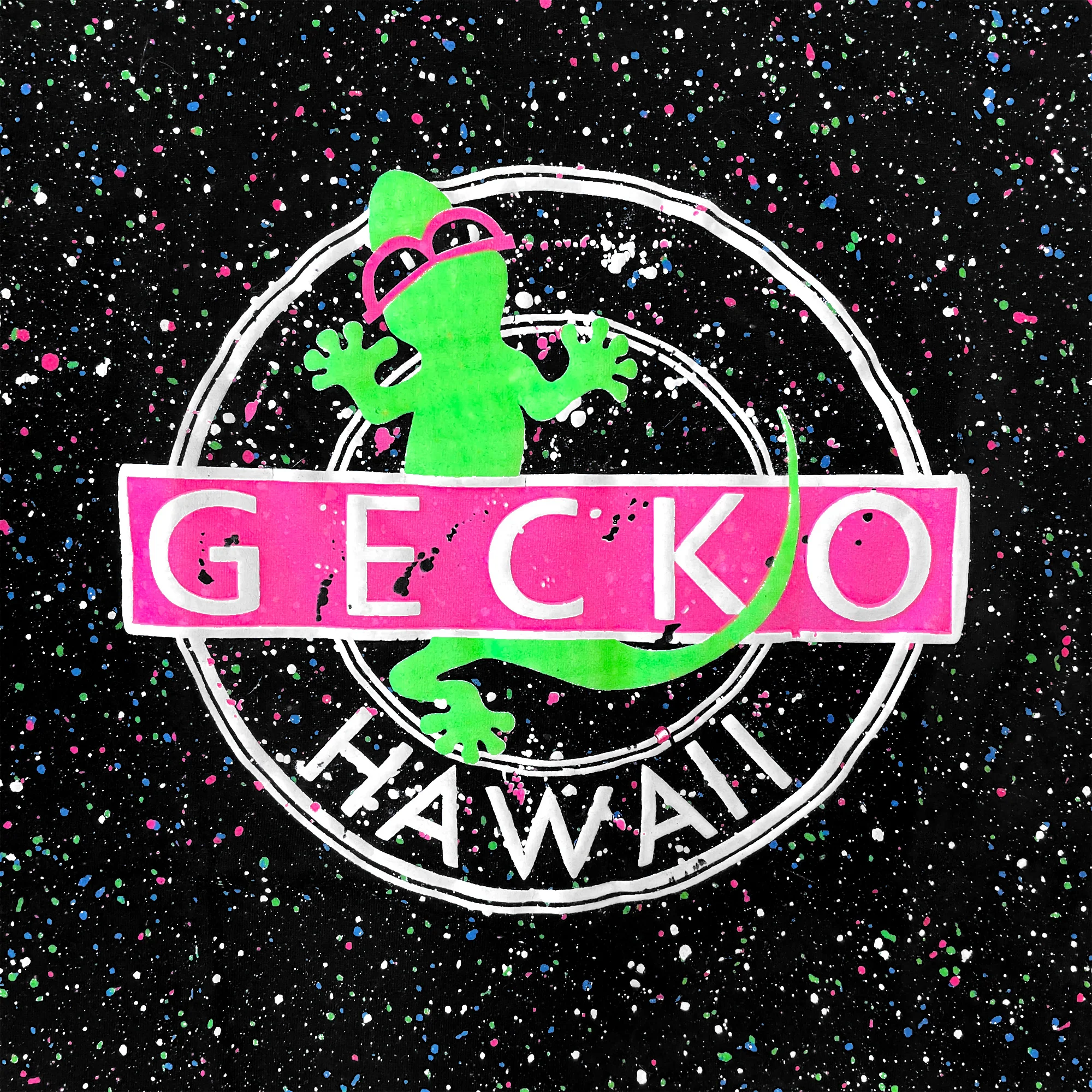 1980's Original & Iconic Tee -- Gecko Vinyl With Glow In The Dark Splatter - Image 4