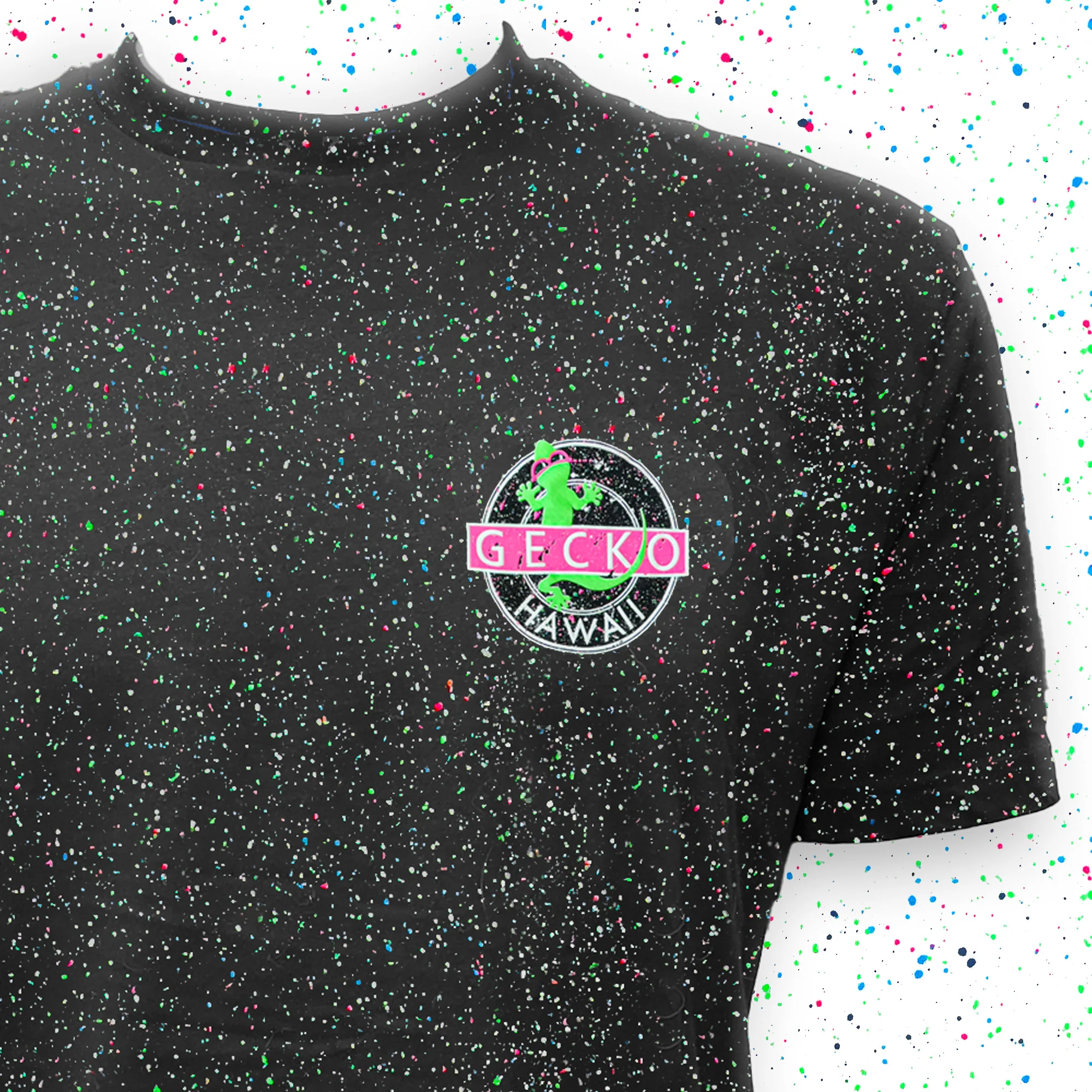 1980's Original & Iconic Tee -- Gecko Vinyl With Glow In The Dark Splatter - Image 5