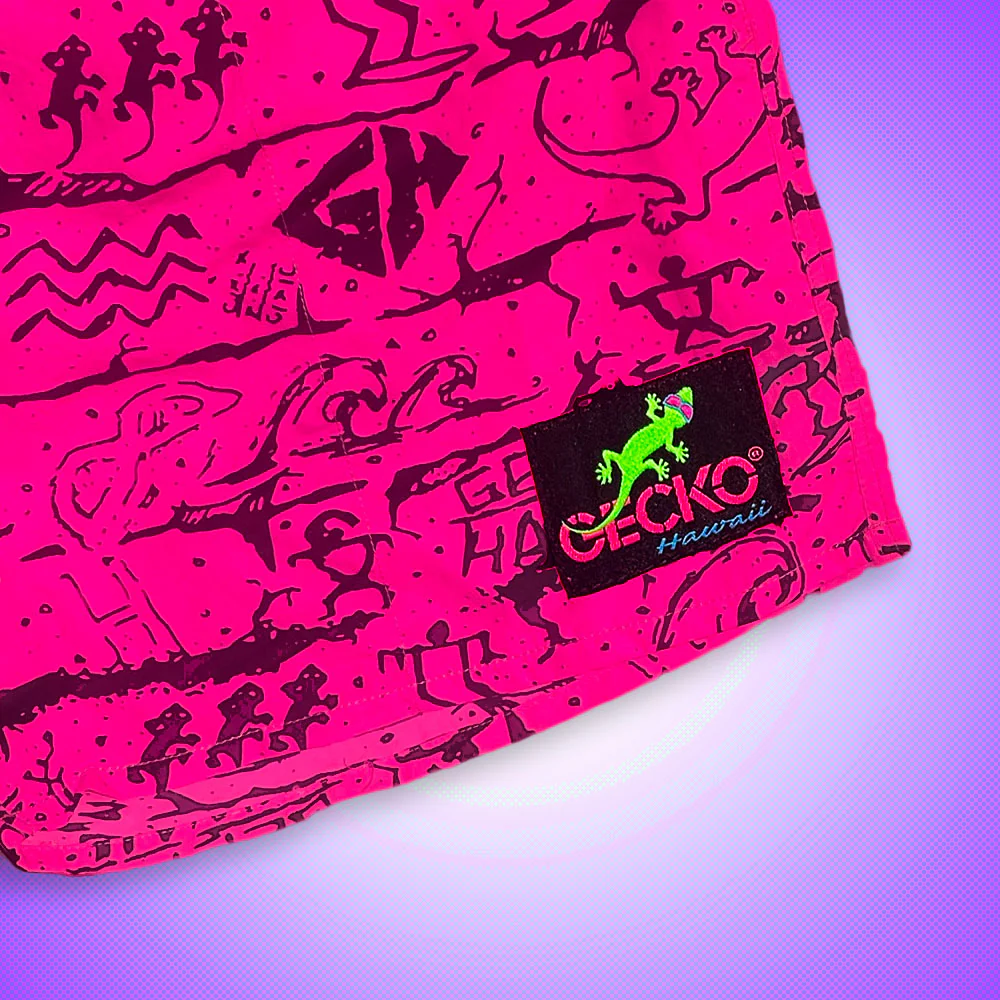 Gecko Wall - Neon Pink Beach Runners (Unisex) - Image 2