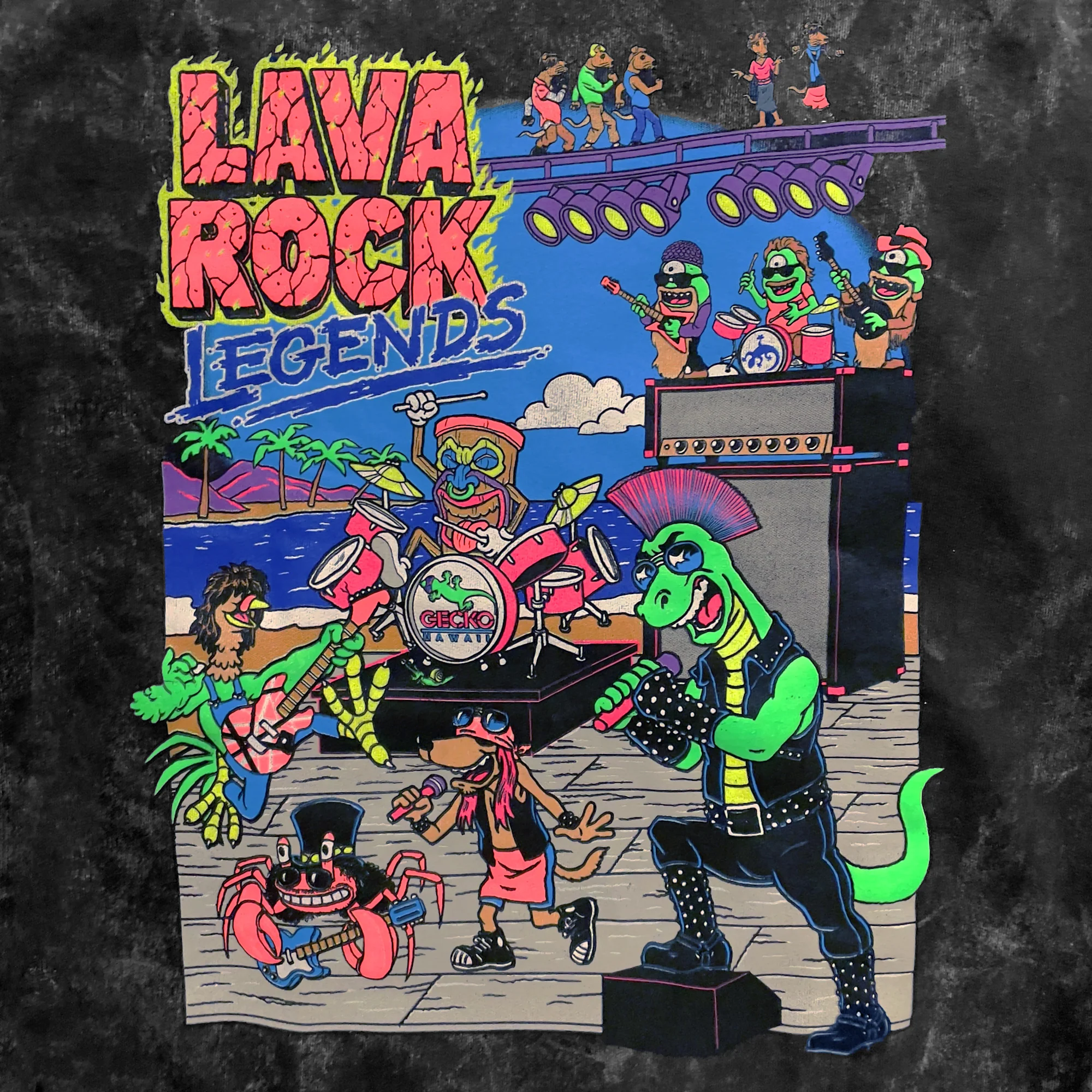 Lava Rock Legends Black Tee - Gecko X Nazar - Image 8