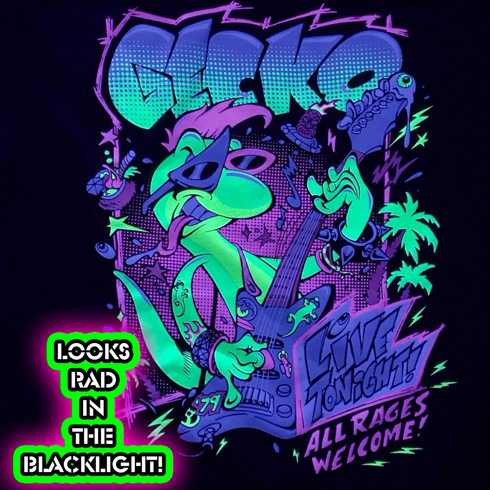 Gecko X Simko - All Rages - 1980's Neon Blue Razz - Image 8