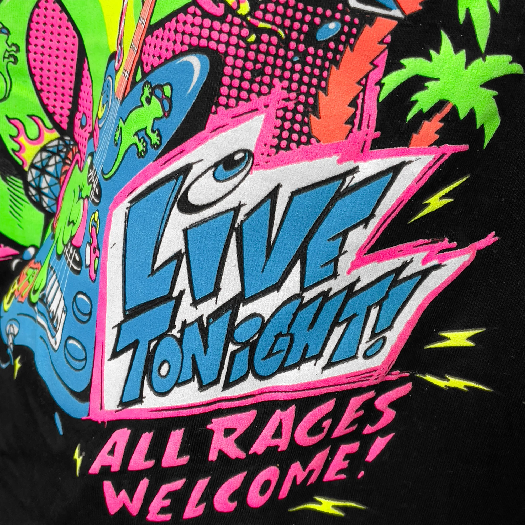 Gecko X Simko - All Rages - Black Tee - Image 8