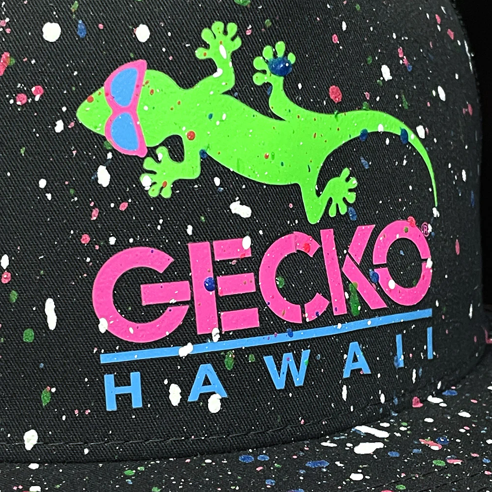 Glow-In-The Dark Splatter Black Snapback Hat (LIMITED) - Image 3
