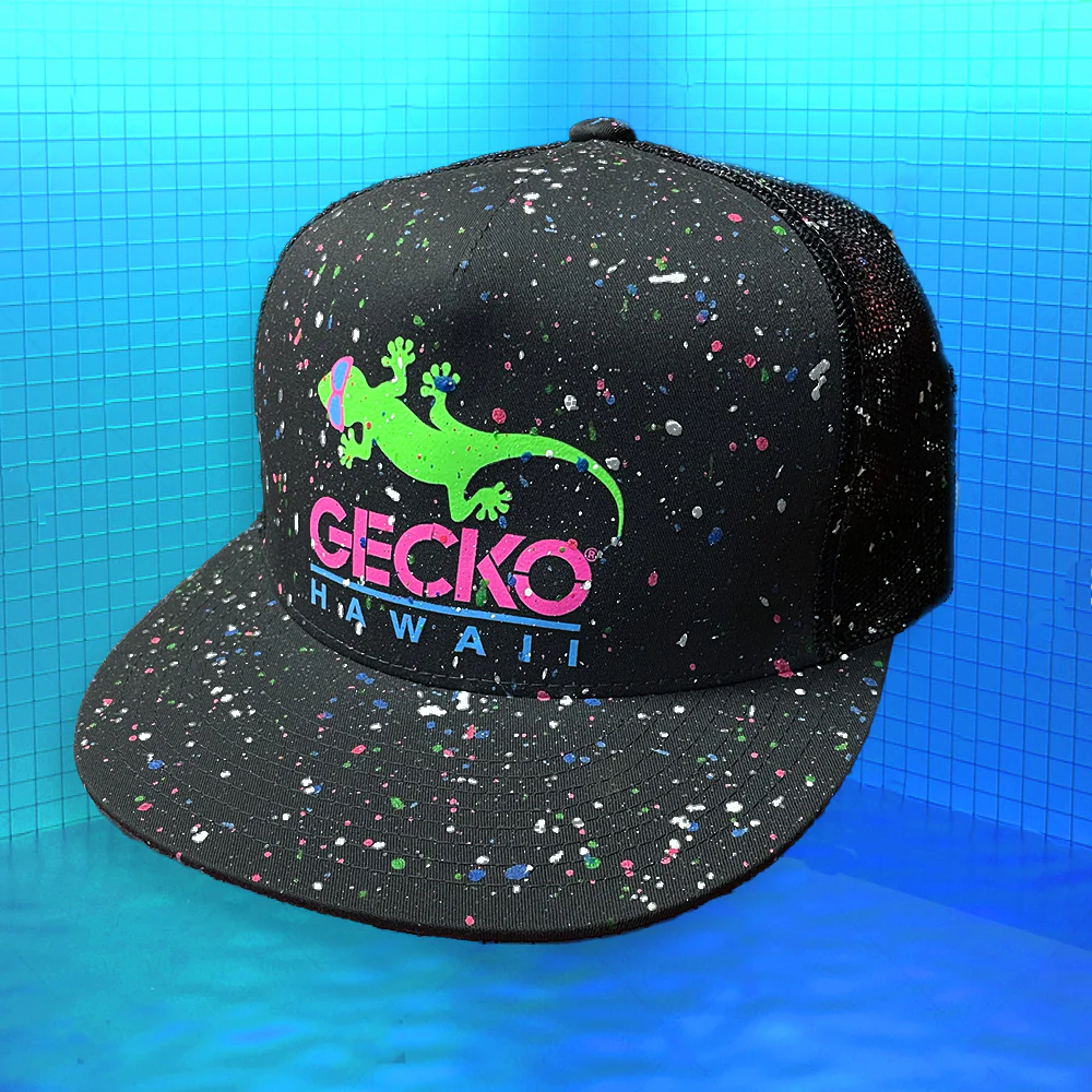 Glow-In-The Dark Splatter Black Snapback Hat (LIMITED) - Image 4