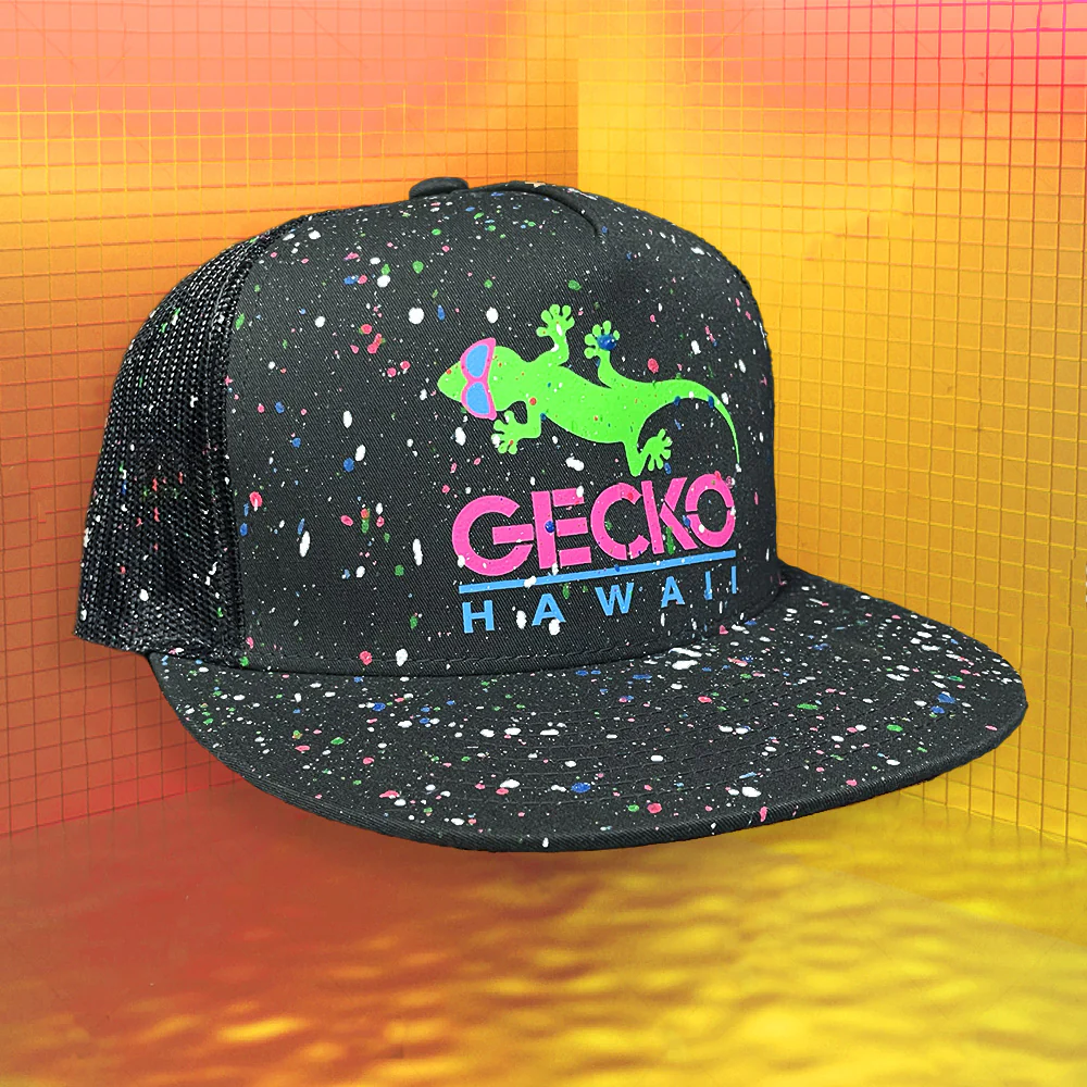 Glow-In-The Dark Splatter Black Snapback Hat (LIMITED) - Image 5