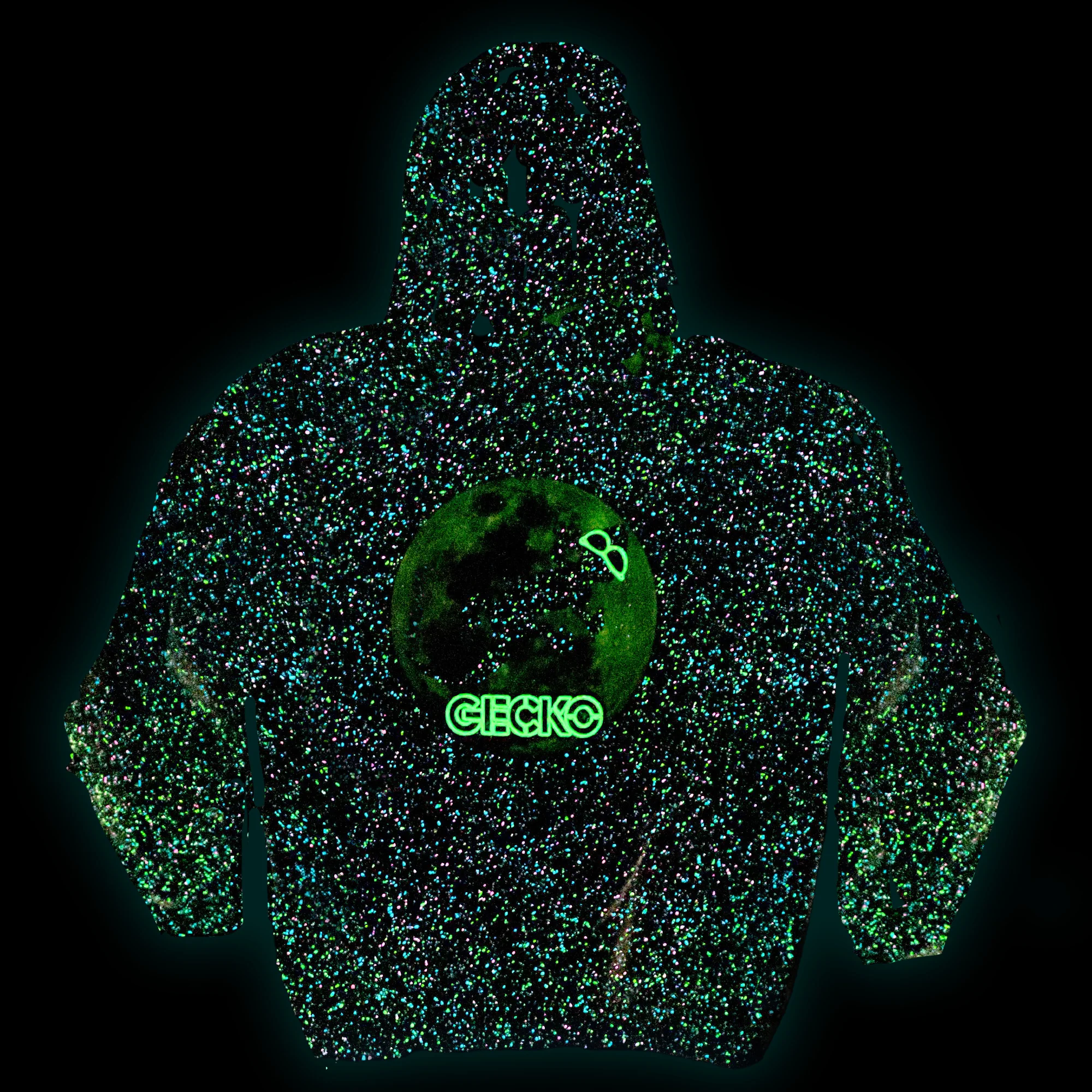 Glow In The Dark Splatter Moon Hoodie - Image 3