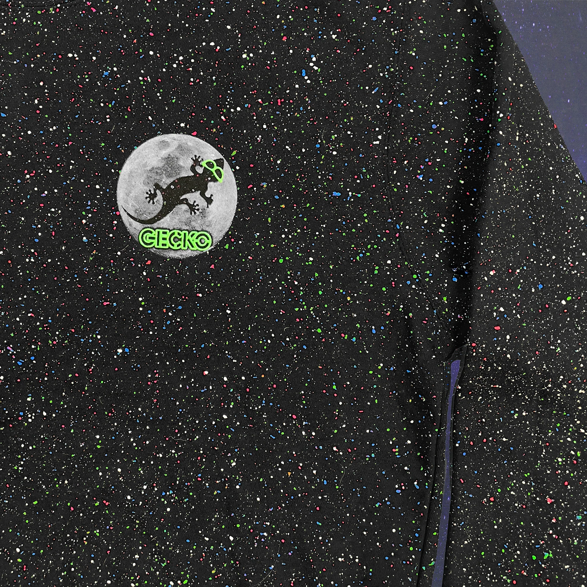 Glow In The Dark Splatter Moon Hoodie - Image 5