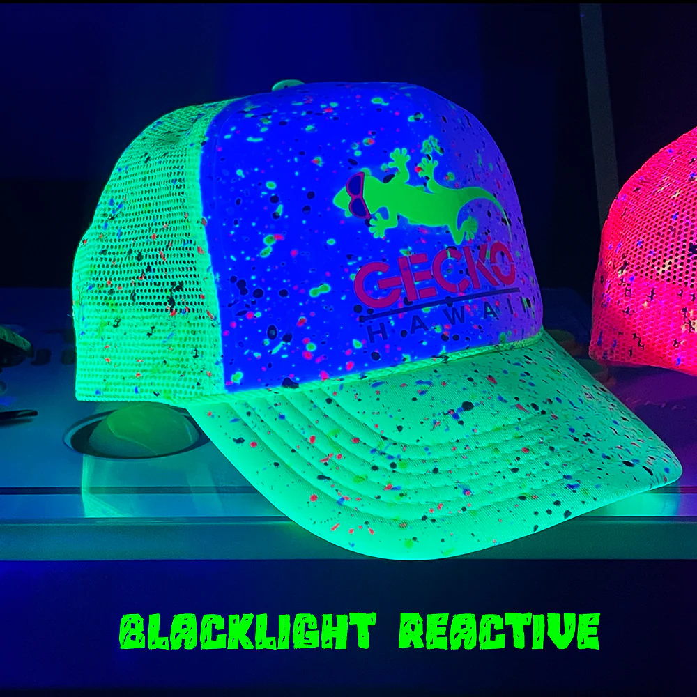 Glow-In-The-Dark Splatter Neon Green Trucker Hat (Limited 2025 Edition) - Image 4