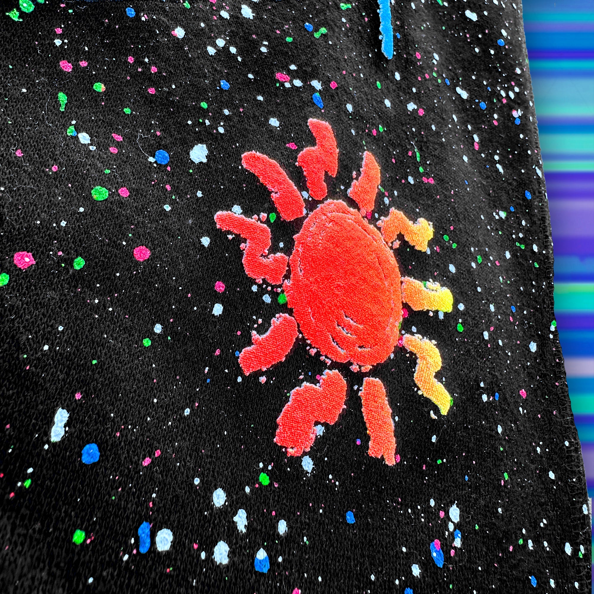 GLOW SUMMER SPLATTER BLACK Joggers Limited Edition - Image 2