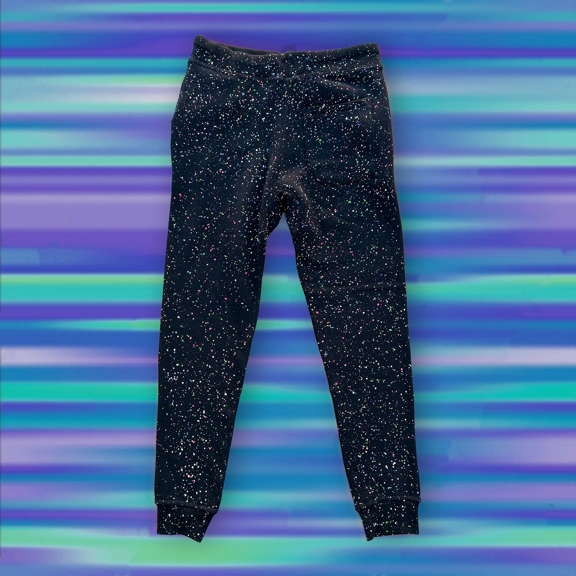 GLOW SUMMER SPLATTER BLACK Joggers Limited Edition - Image 3