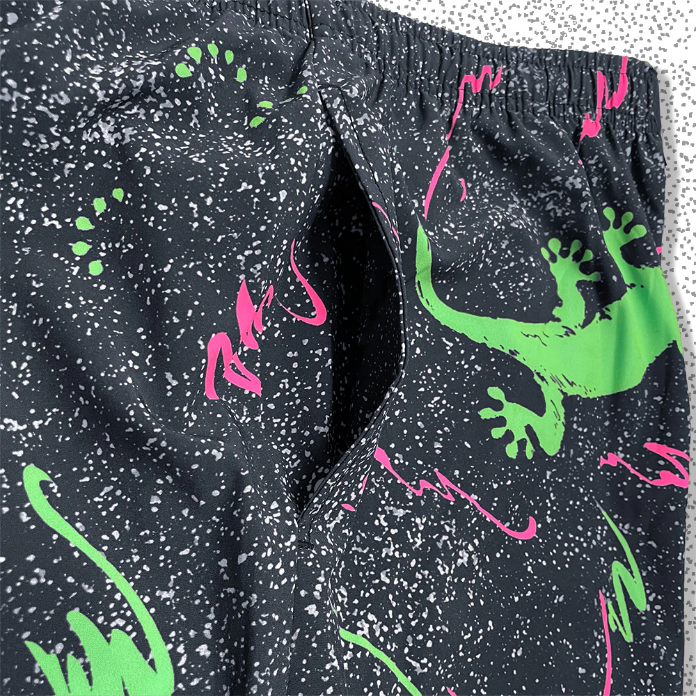 Iconic 1988 Wild Gecko Multiverse Beach Pants - Black - Image 4