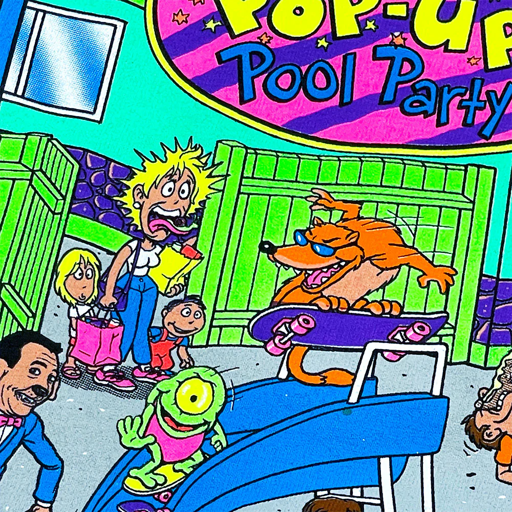 KIDS Green Hyper Pop-Up Pool Party Tee - Image 3