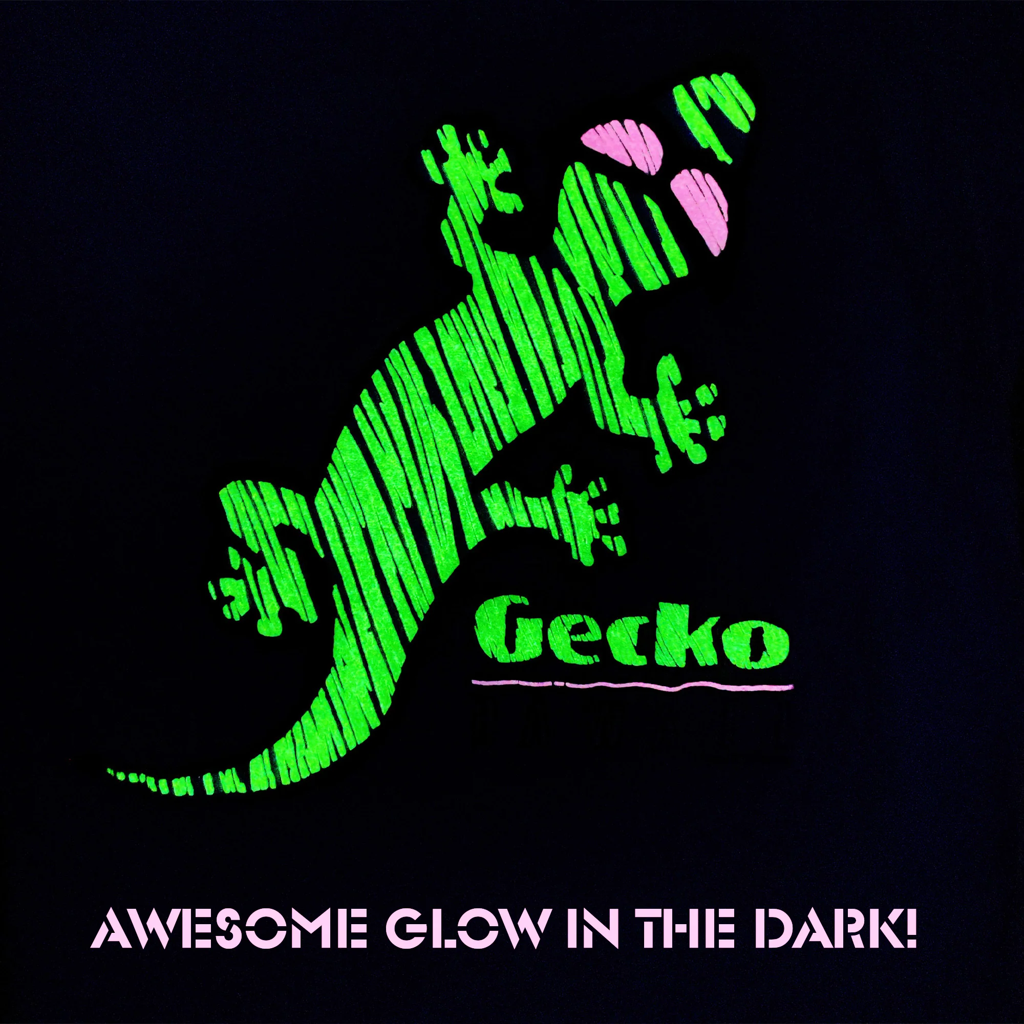 Gecko High Lighter Black Acid Wash Tee - Image 3