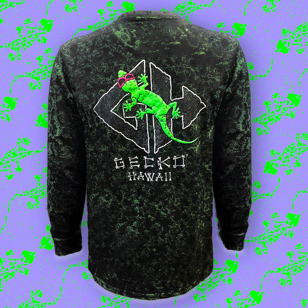 Lava Rock - 1988 GITD Sponge Paint Long Sleeve (Limited Edition) - Image 2