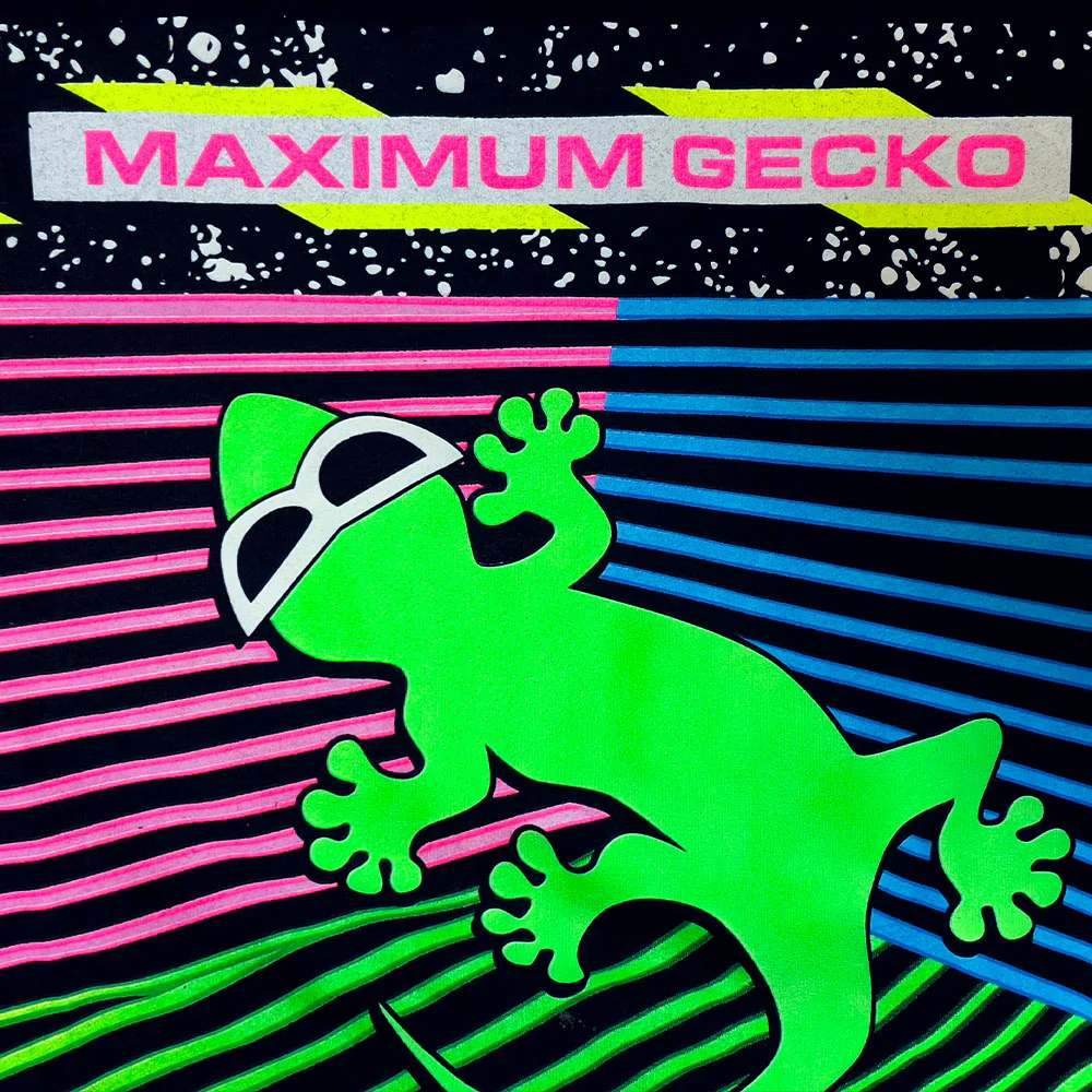 Maximum Gecko - Black Tee - Image 4