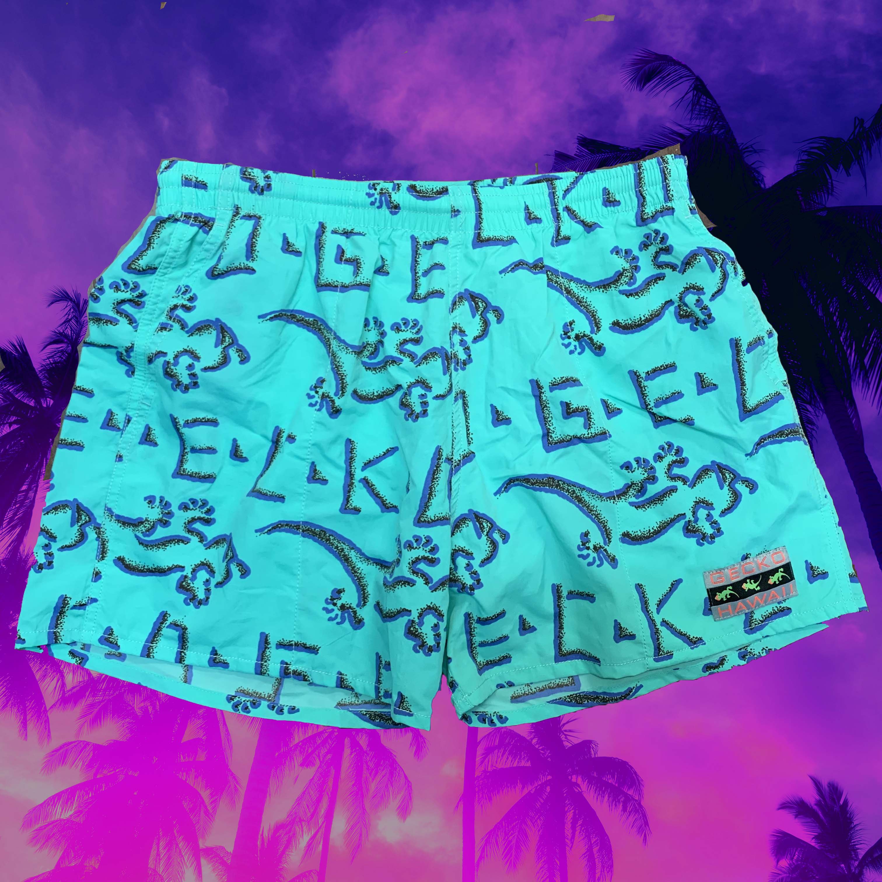 Mint Gecko Petro Volley Shorts - Image 3