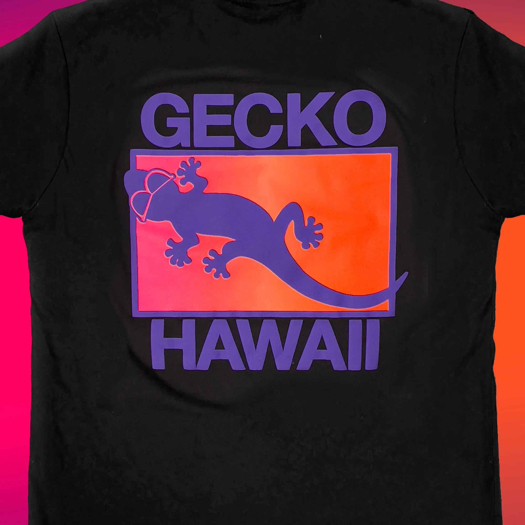Neon Drift - Tequila Sunset Black Tee - Image 4