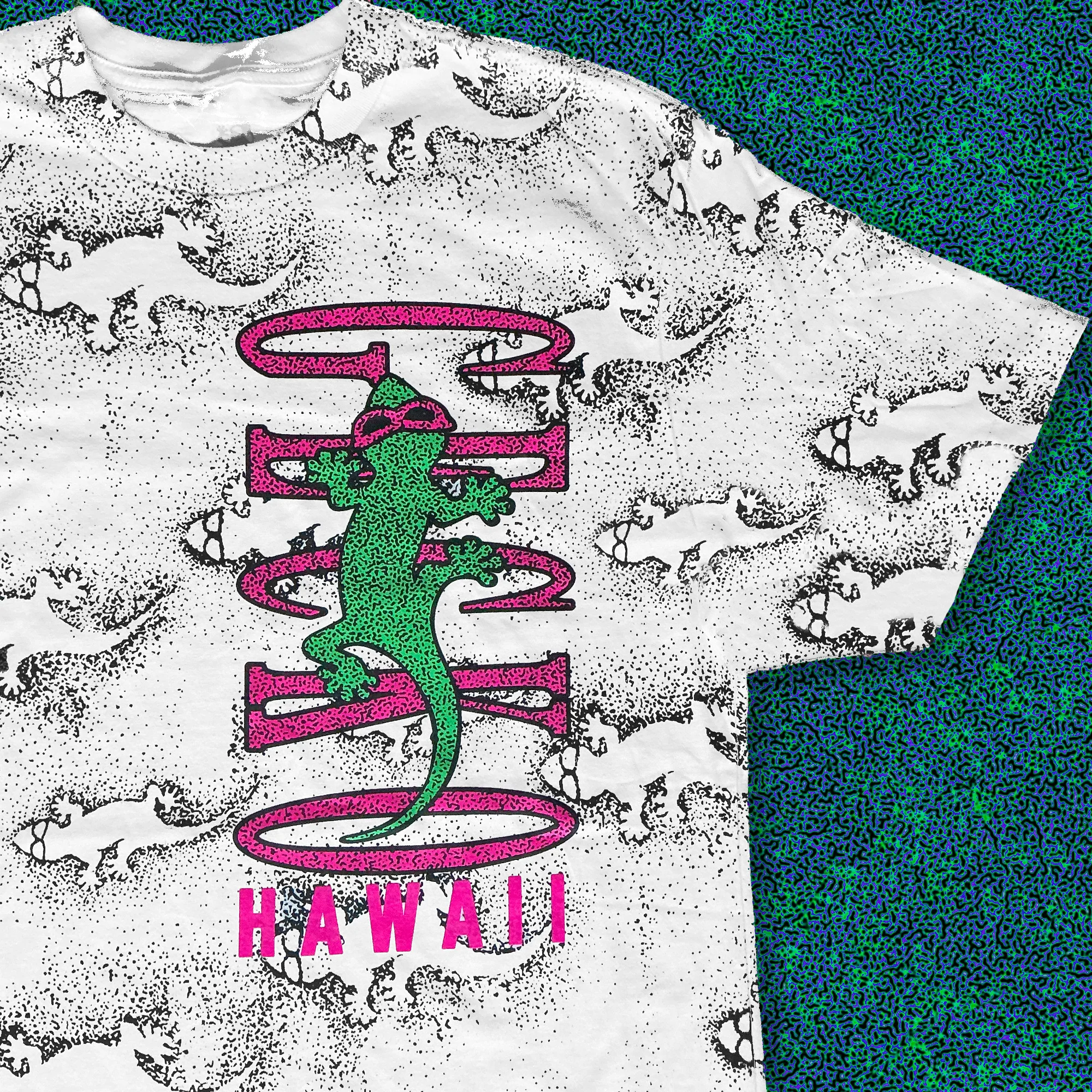 Original Gecko Shadow All Over White Tee - Image 3