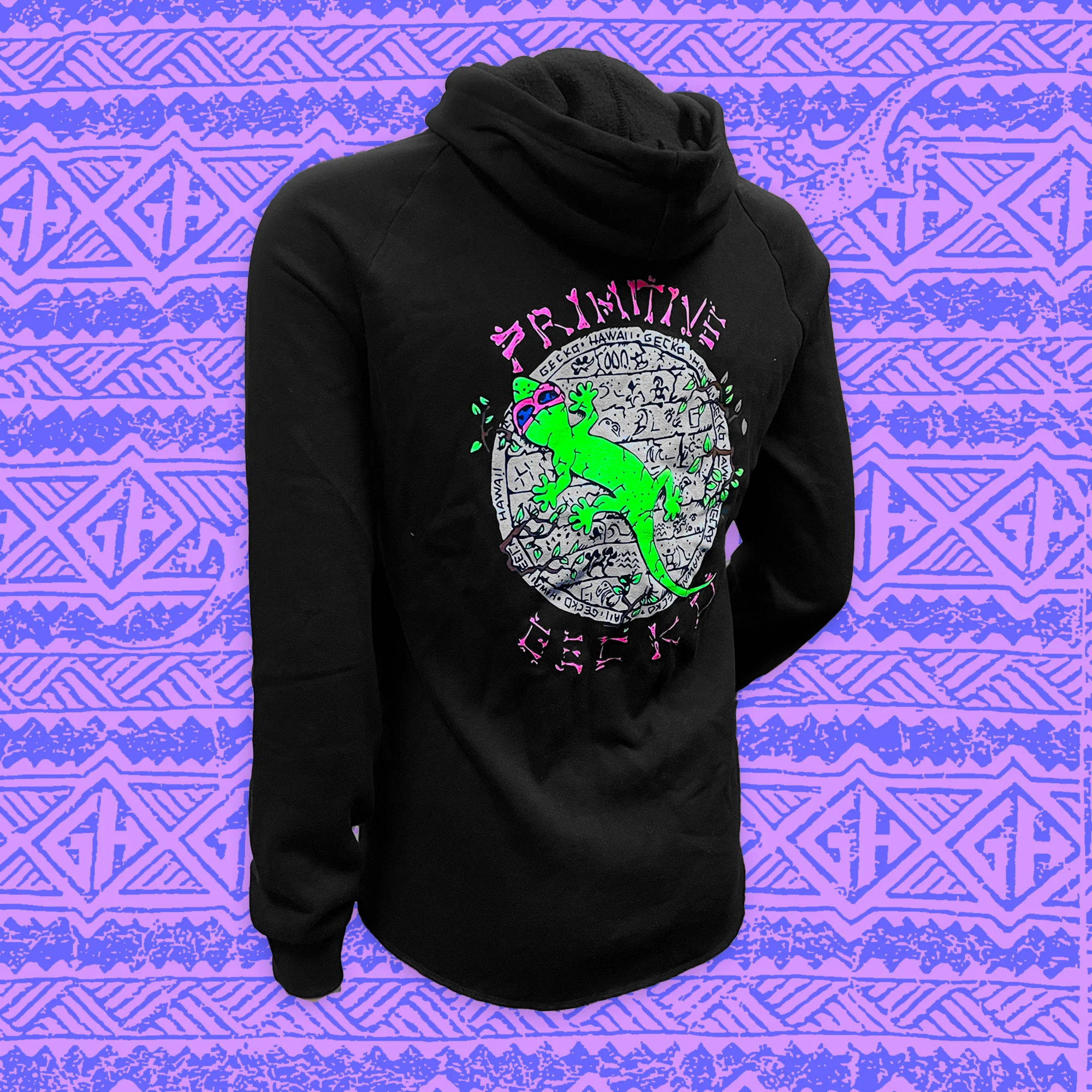 Primitive Gecko Hoodie - Womens Premium Zip - Image 5
