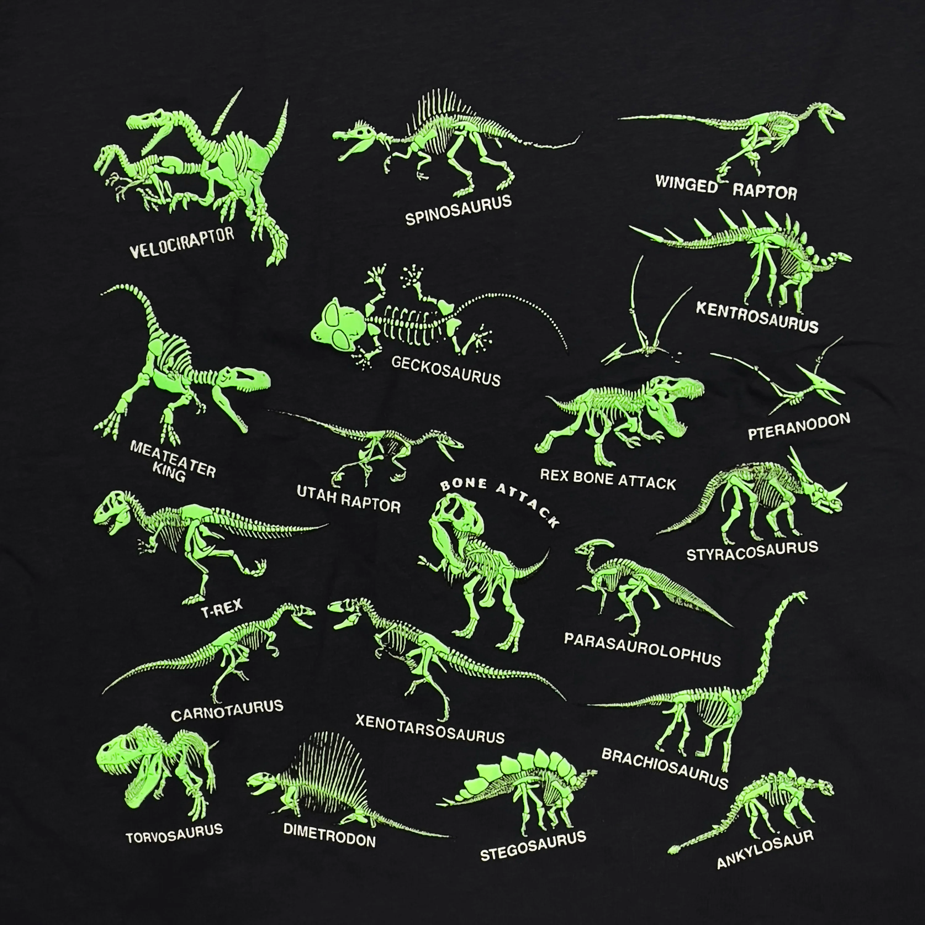KIDS - '93 Dino Pack X Gecko Black Tee - Image 4