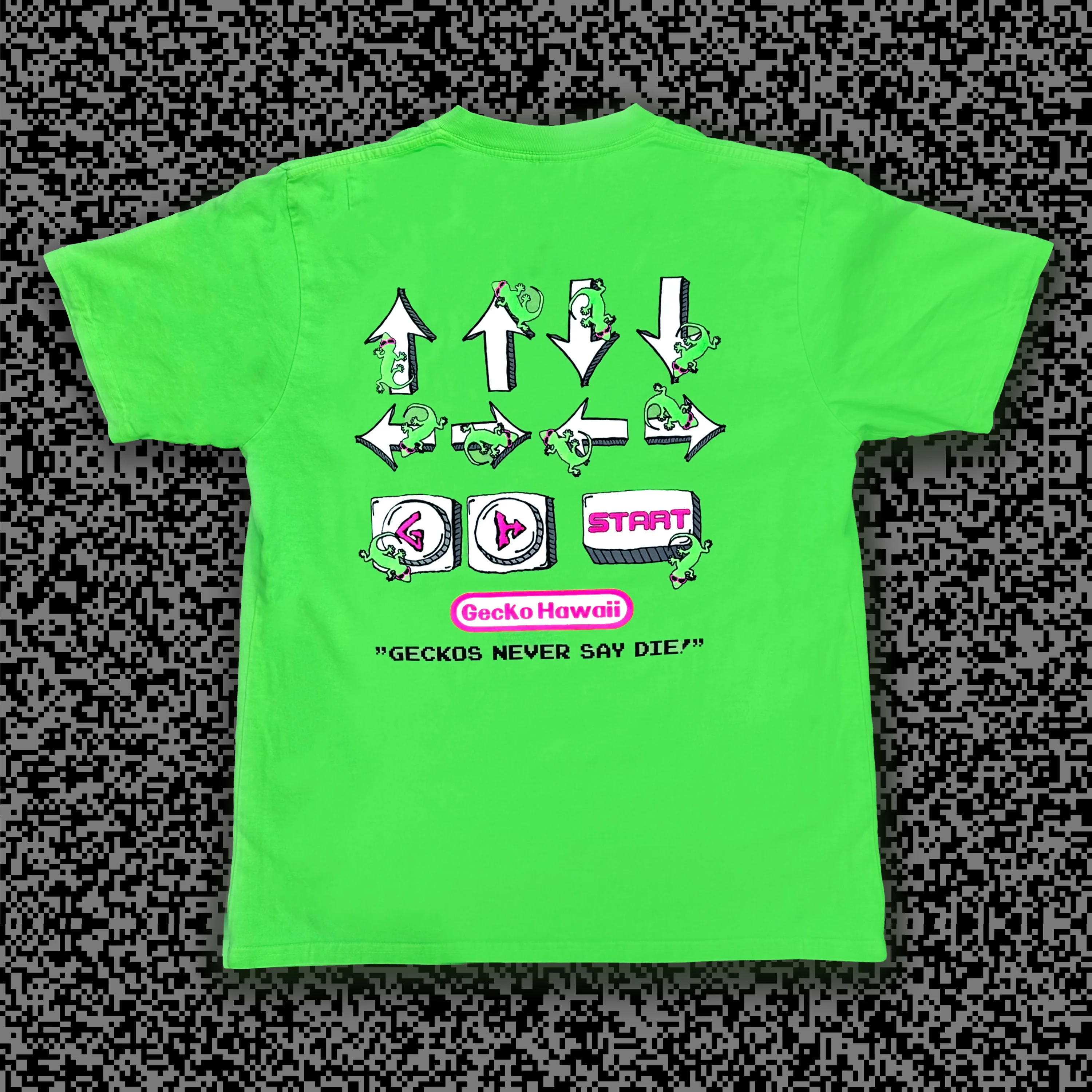 Secret Code 1980's Neon Green Tee