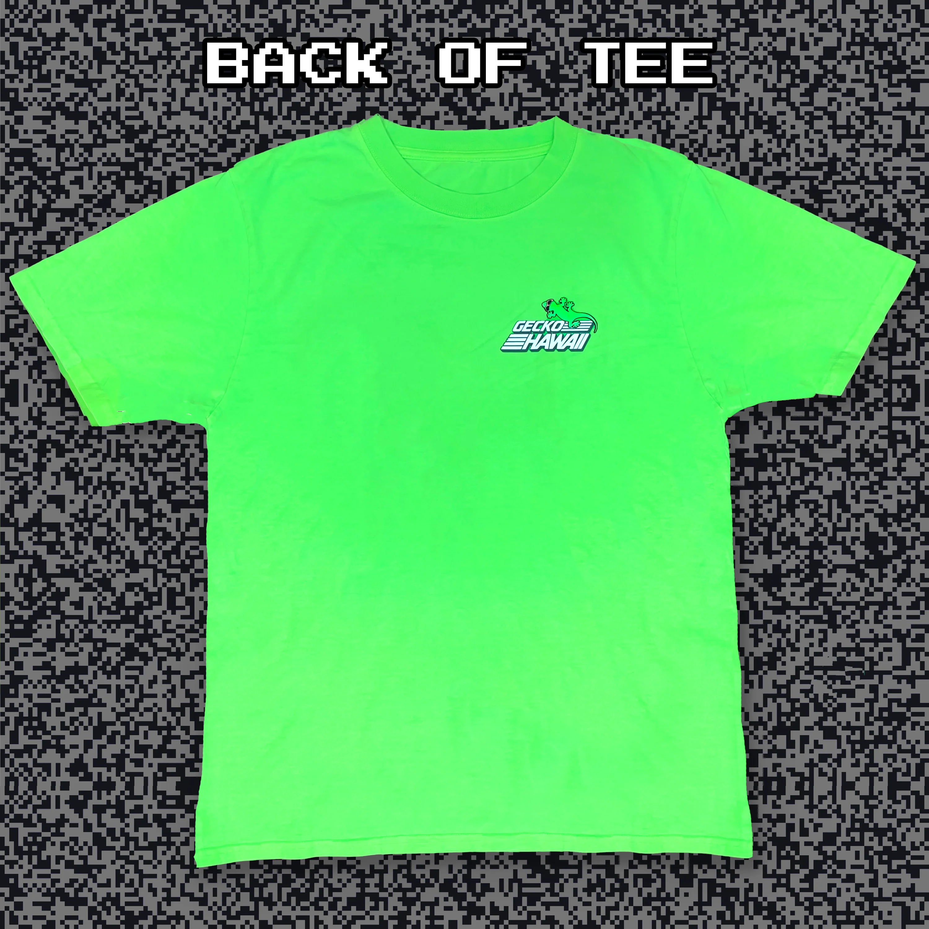 Secret Code 1980's Neon Green Tee - Image 2