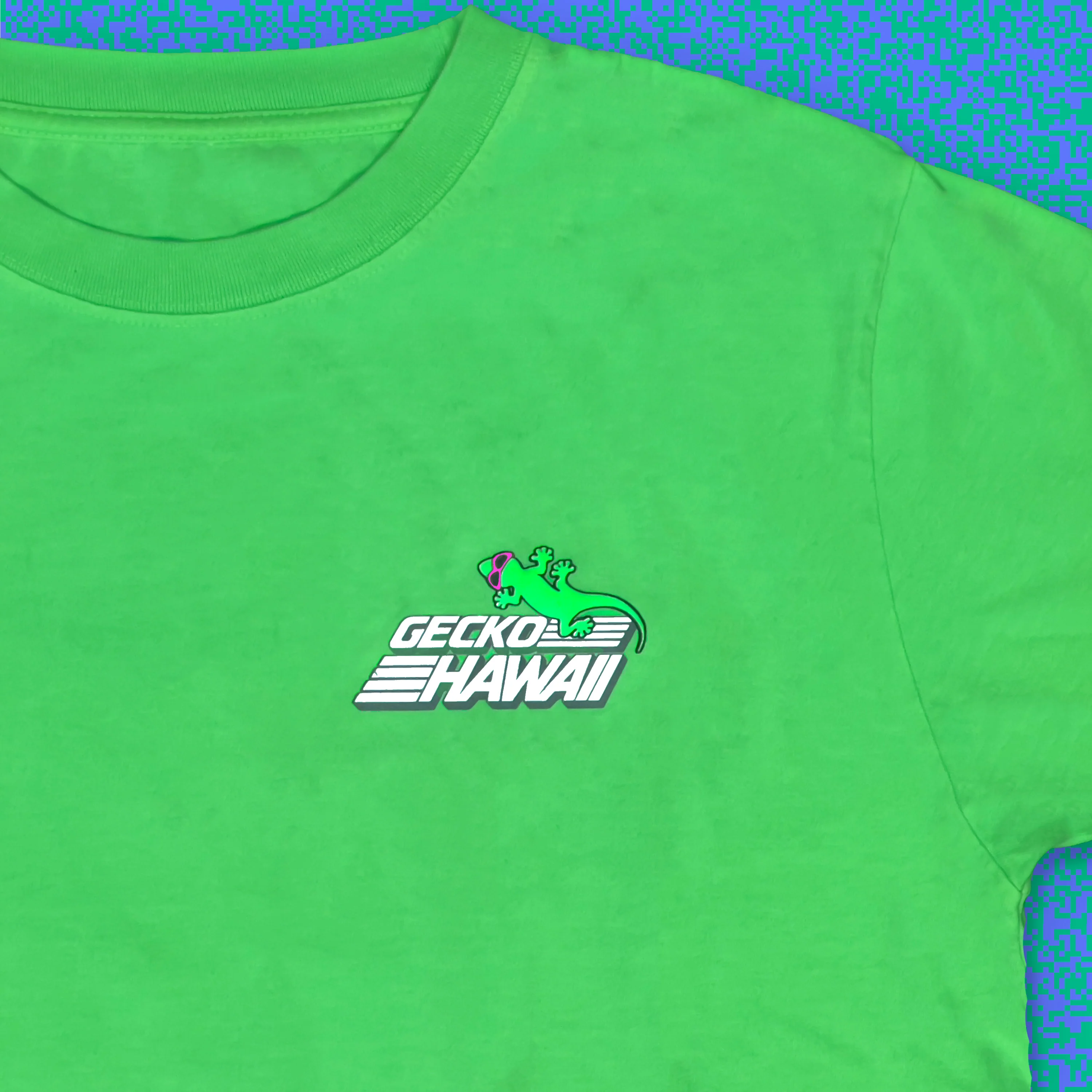 Secret Code 1980's Neon Green Tee - Image 3