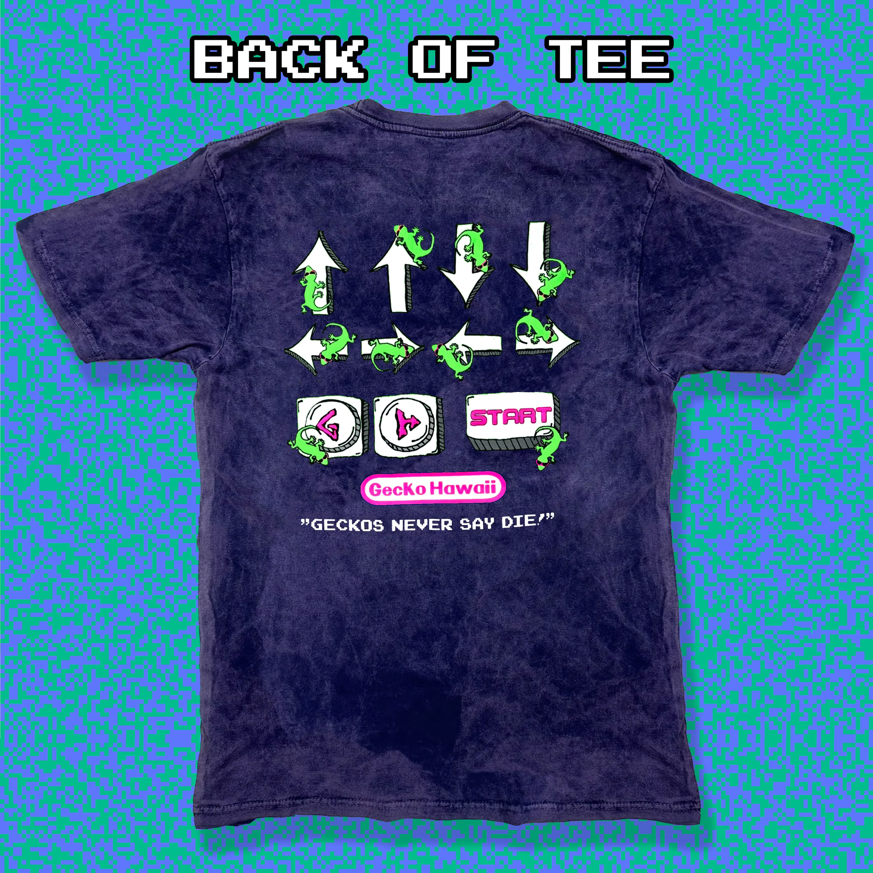 Secret Code - Purple Acid Wash Tee