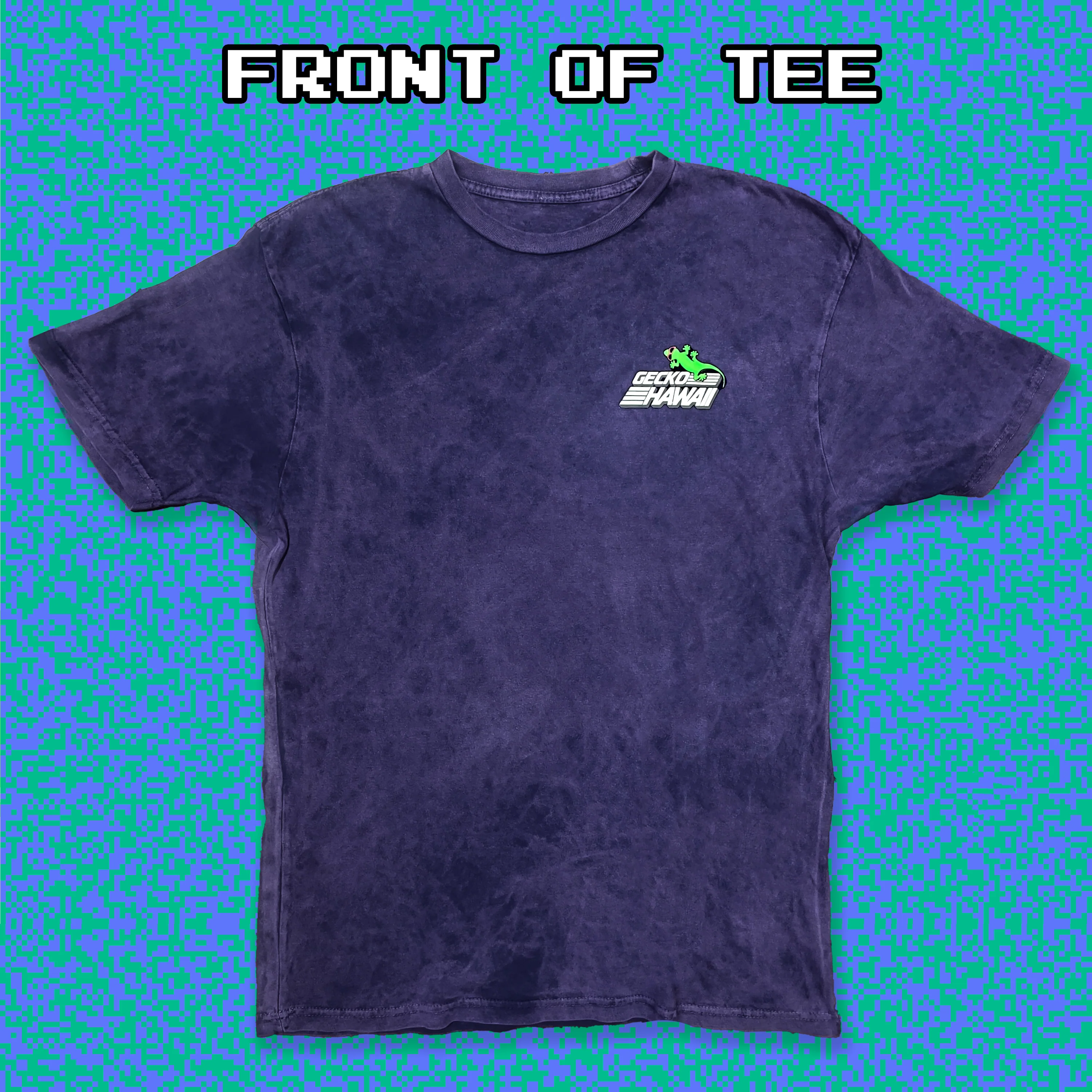 Secret Code - Purple Acid Wash Tee - Image 2