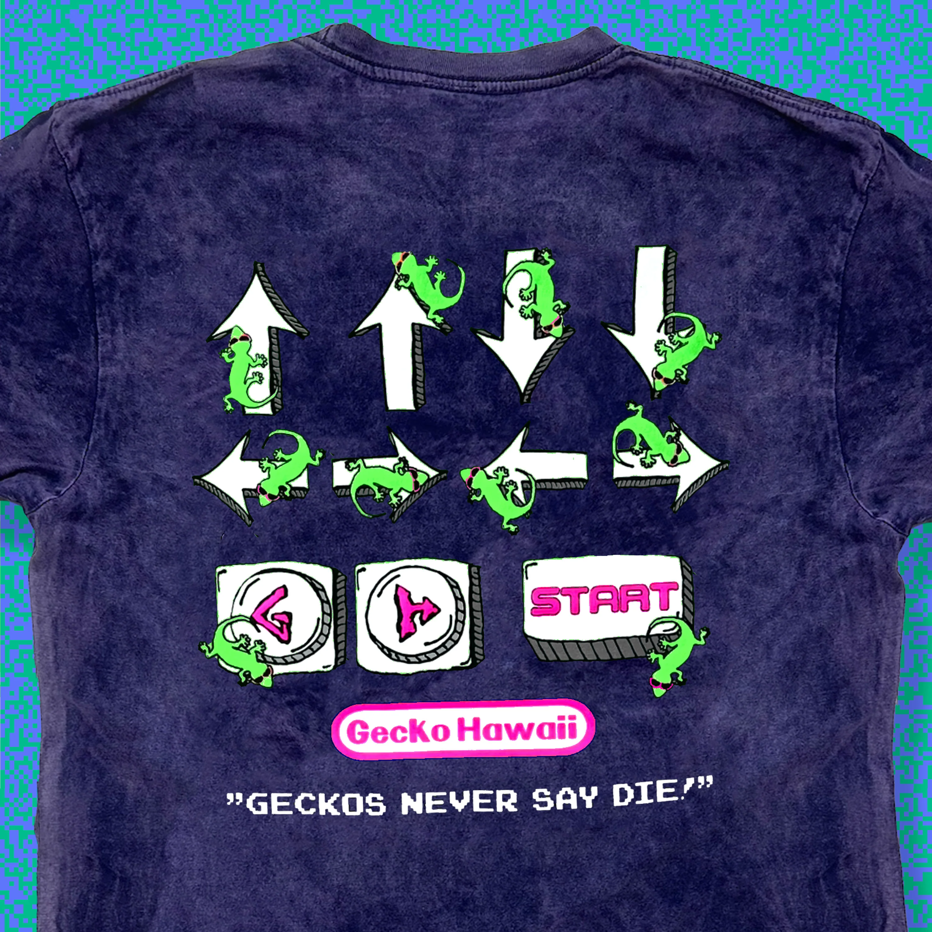 Secret Code - Purple Acid Wash Tee - Image 4