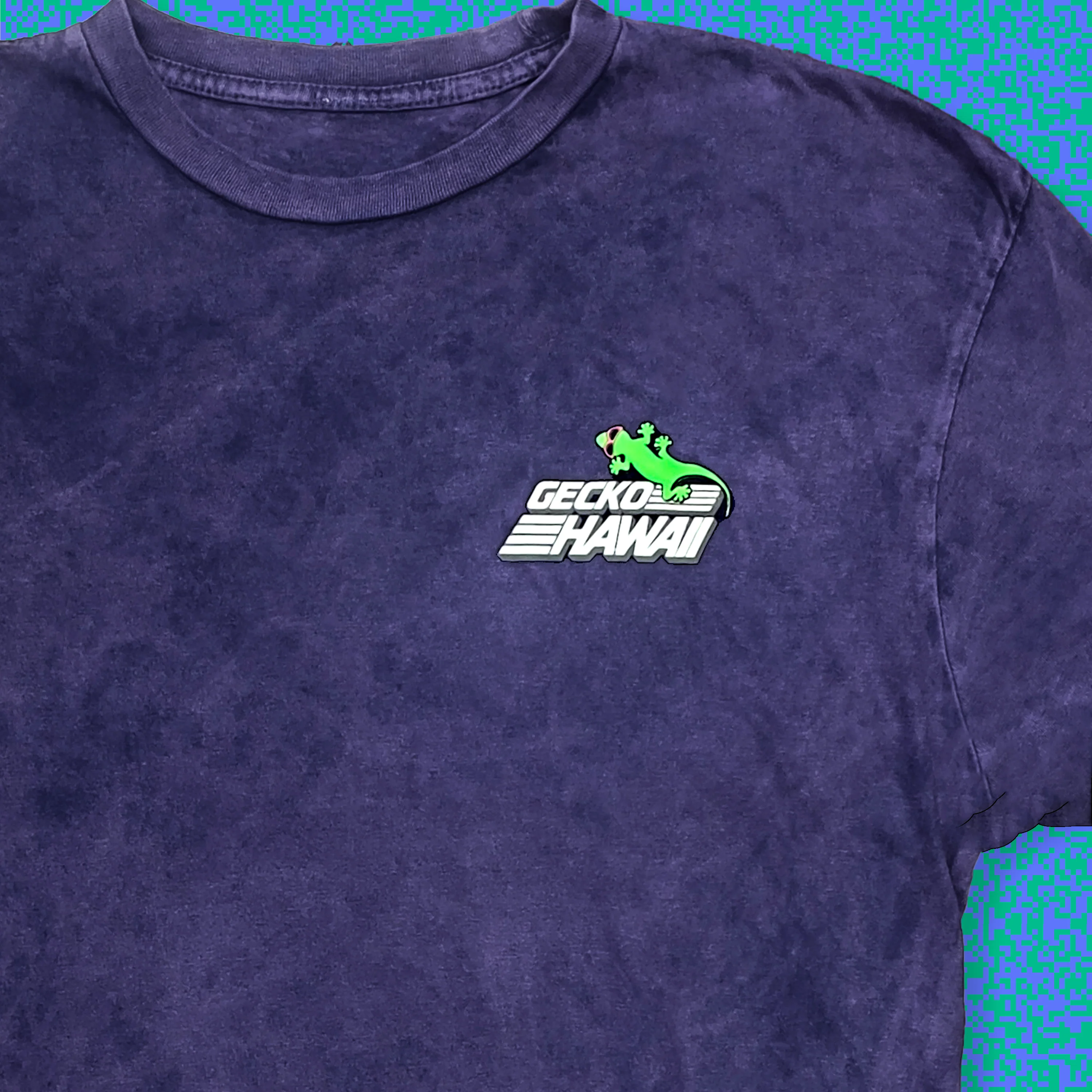 Secret Code - Purple Acid Wash Tee - Image 5