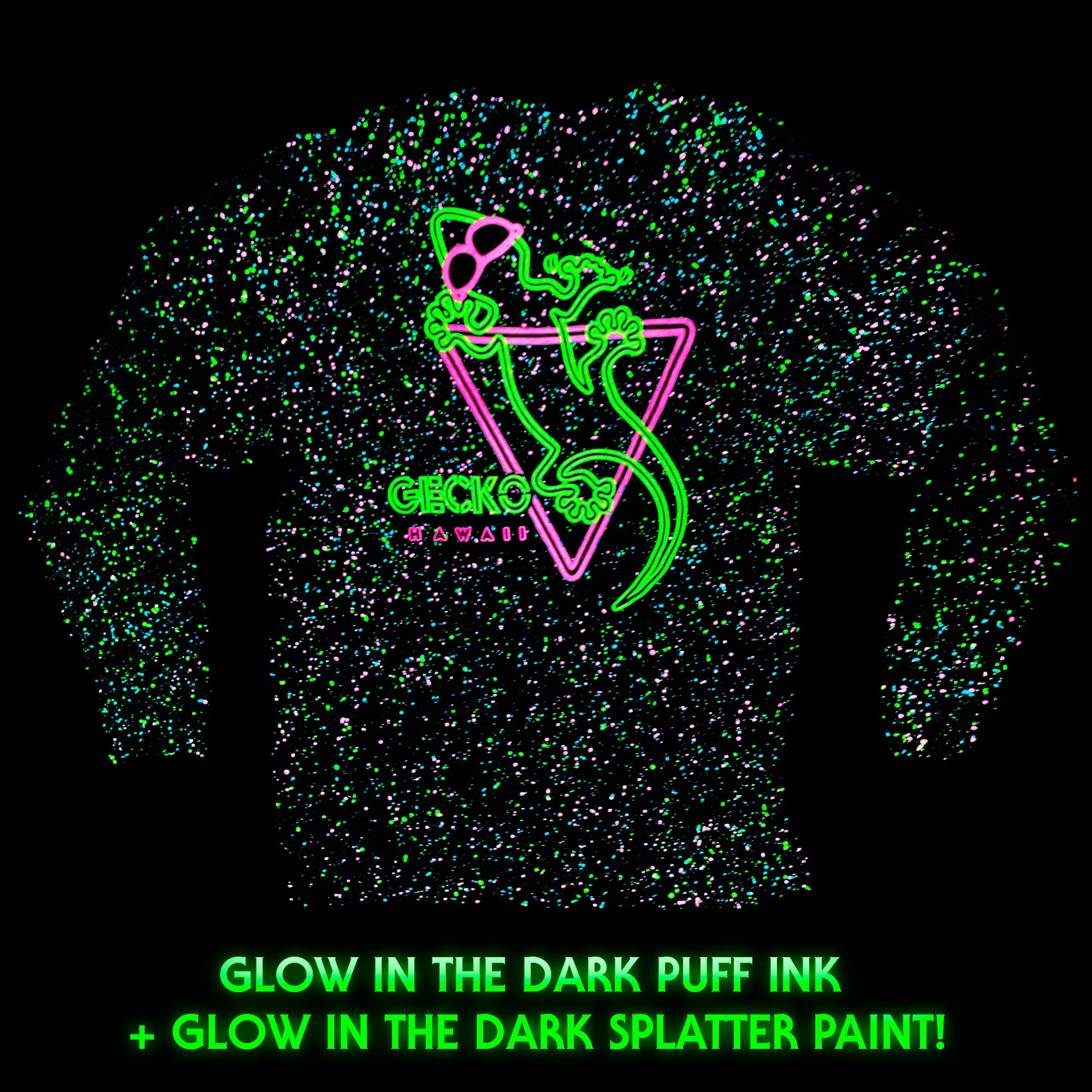 Neon Nightclub Glow-In-The-Dark Retro Splatter - Image 2