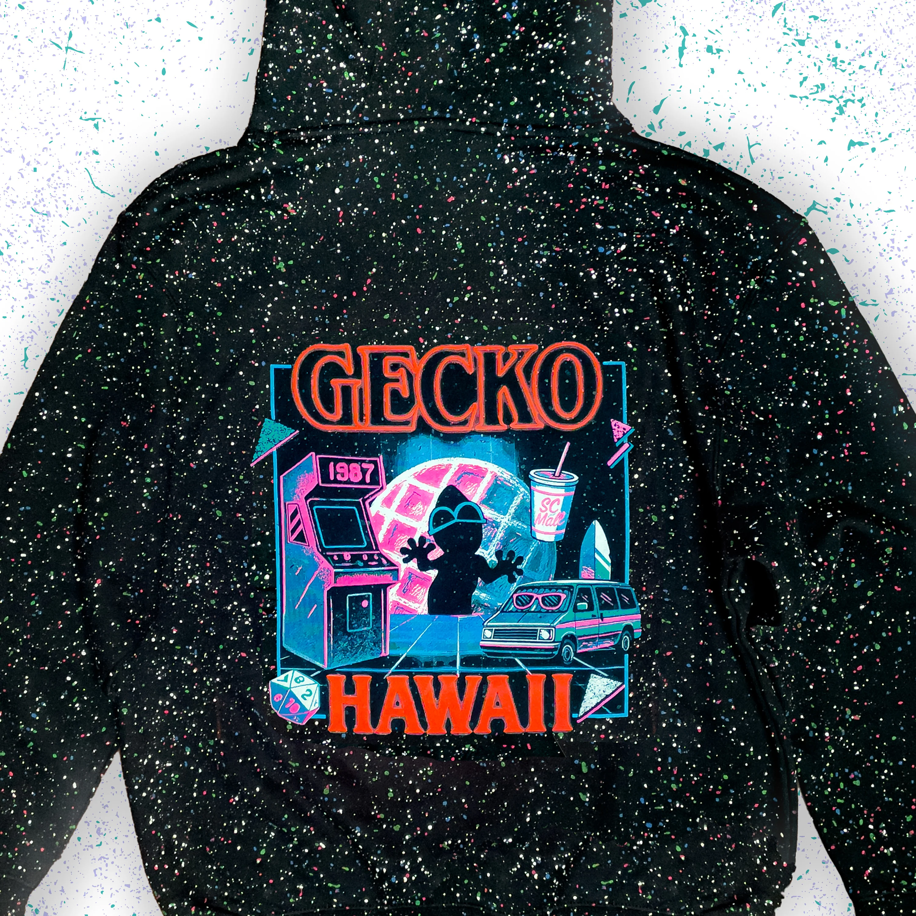 Stranger Times Glow In The Dark Splatter Hoodie - Limited Edition - Image 6