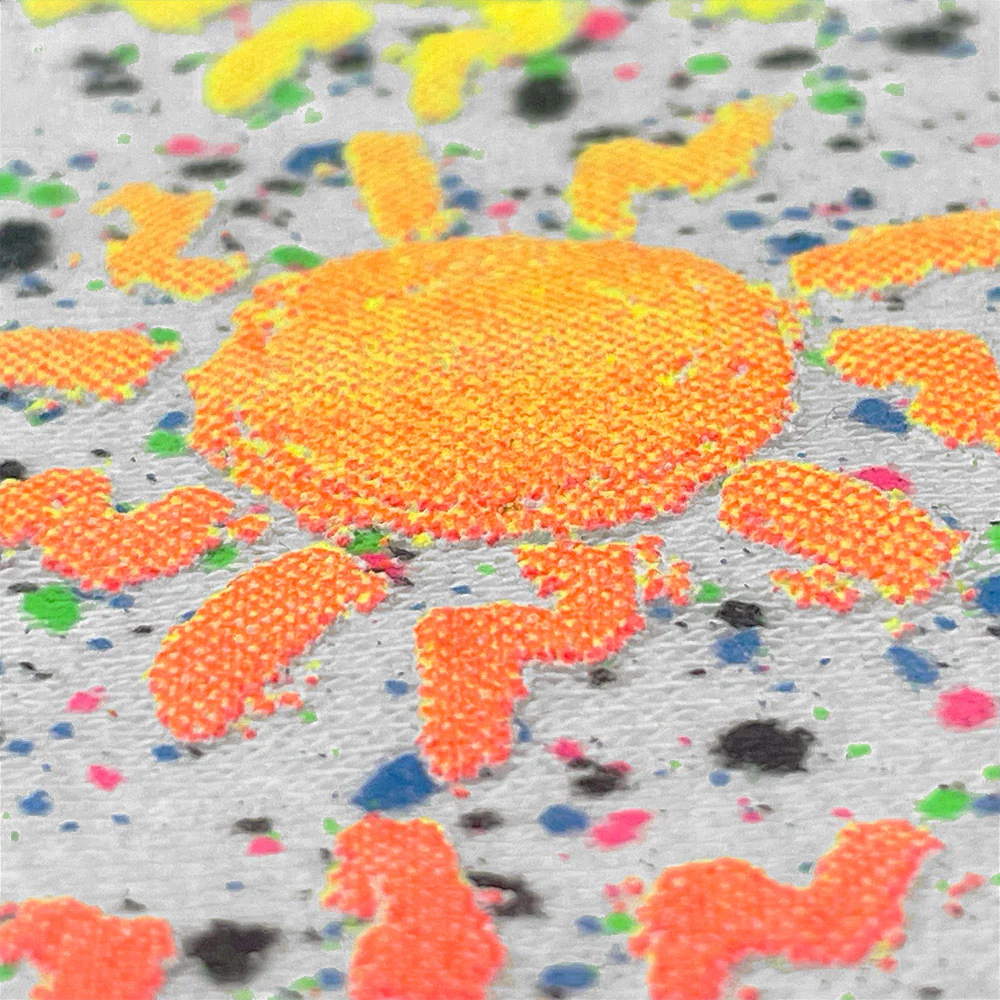 Surf N' Sun - Summer Splatter White Glow Tee - Image 4