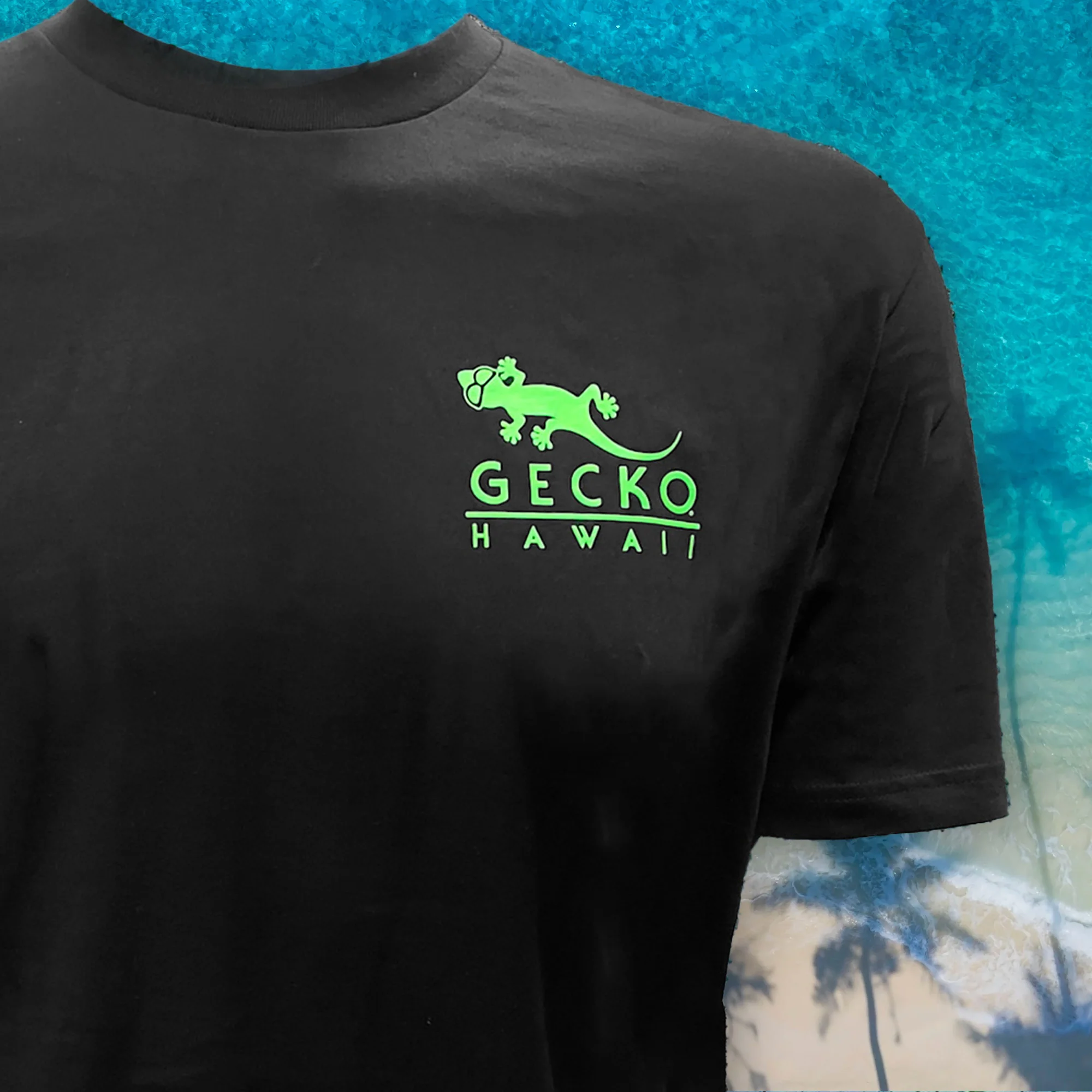 The Gecko Islands - 1987 Black Tee - Image 2