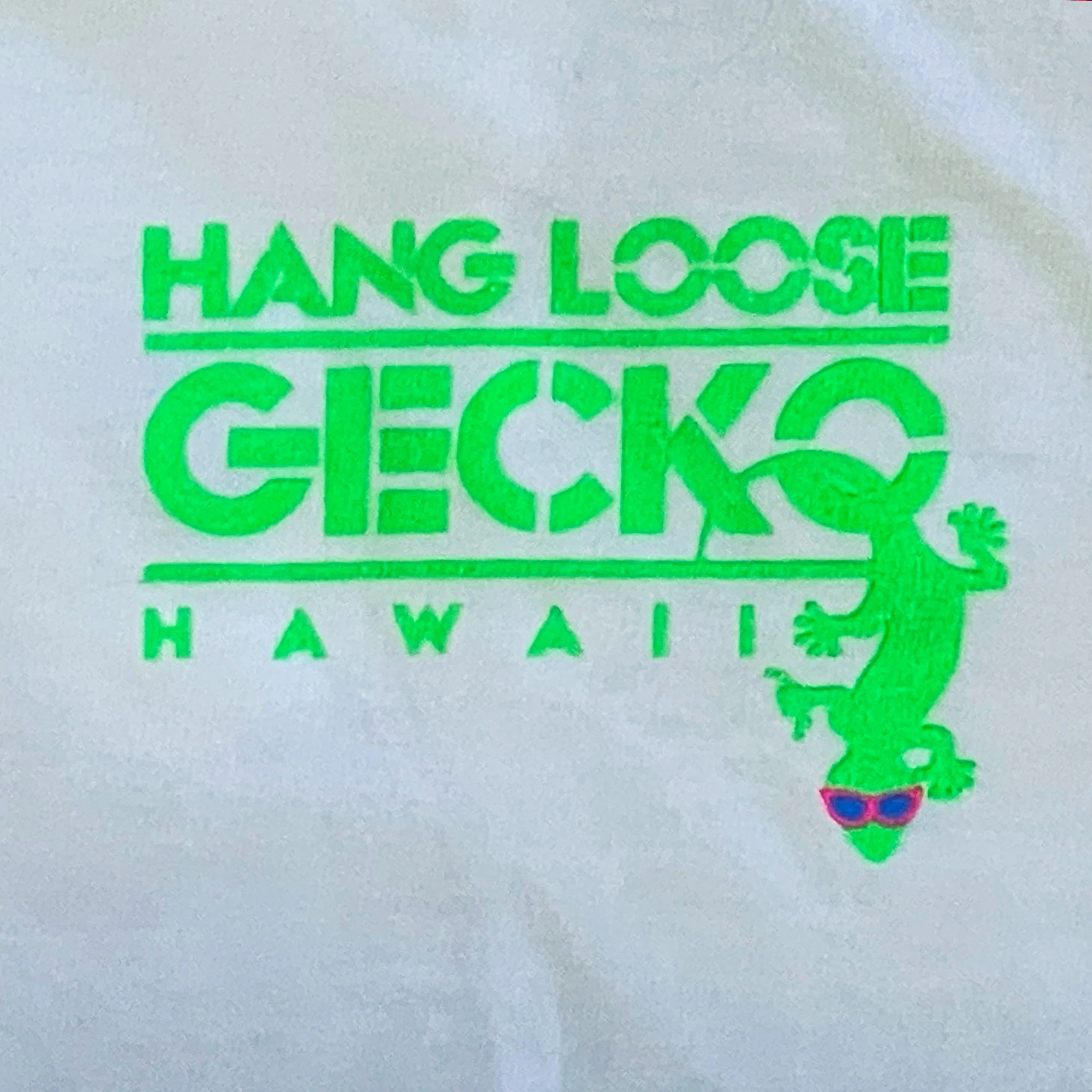 The Original 1985 Hang Loose Gecko White Tee - Re-Issue 2 - Image 3
