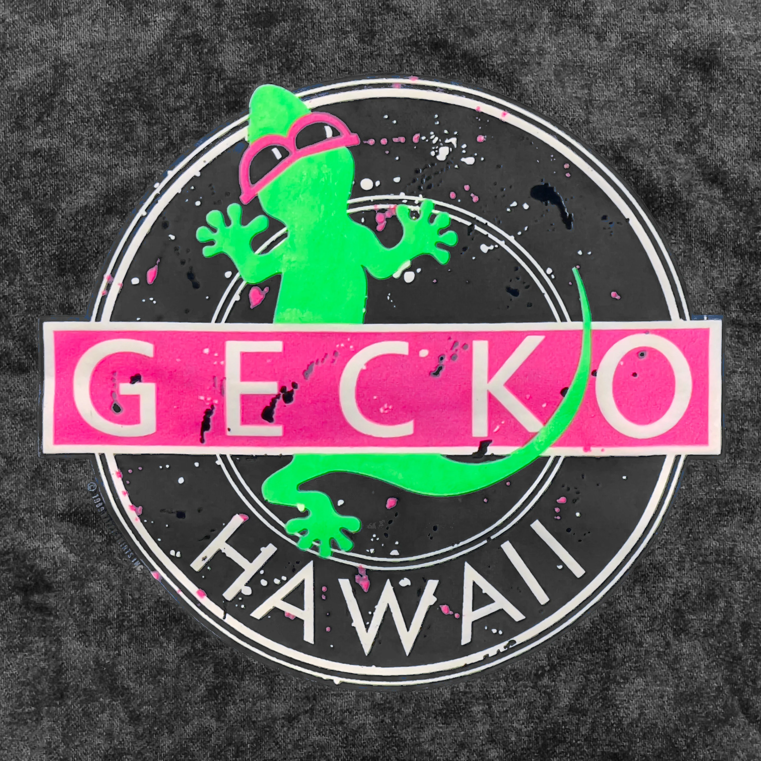 Vinyl Gecko - Stone Acid Wash Premium Hoodie - Image 3