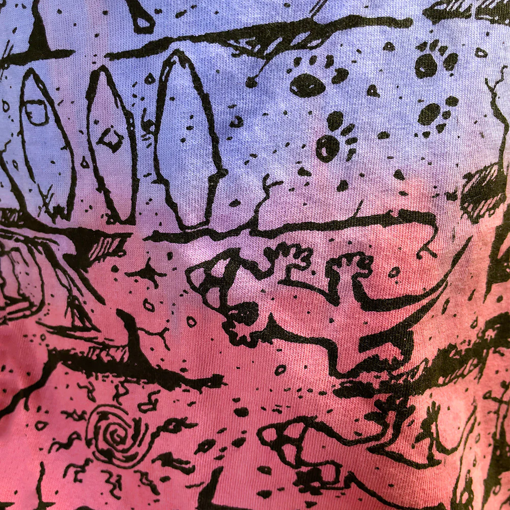 Wall Tie-Dye Purple Candy/Pink Cherry Split - Image 4